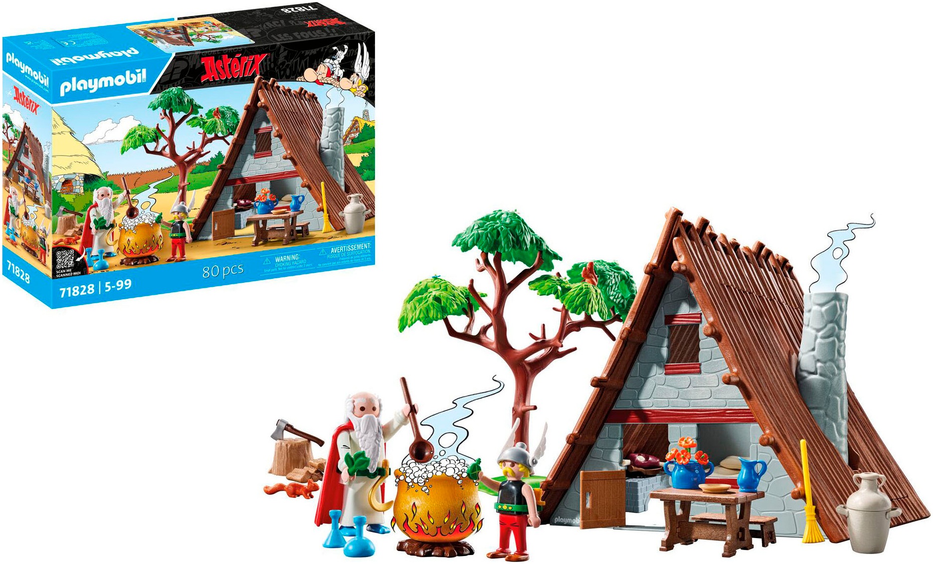 Playmobil® Konstruktions-Spielset »Asterix: Asterix' Haus (71828), Playmobil Asterix«, (80 St.), Made in Germany