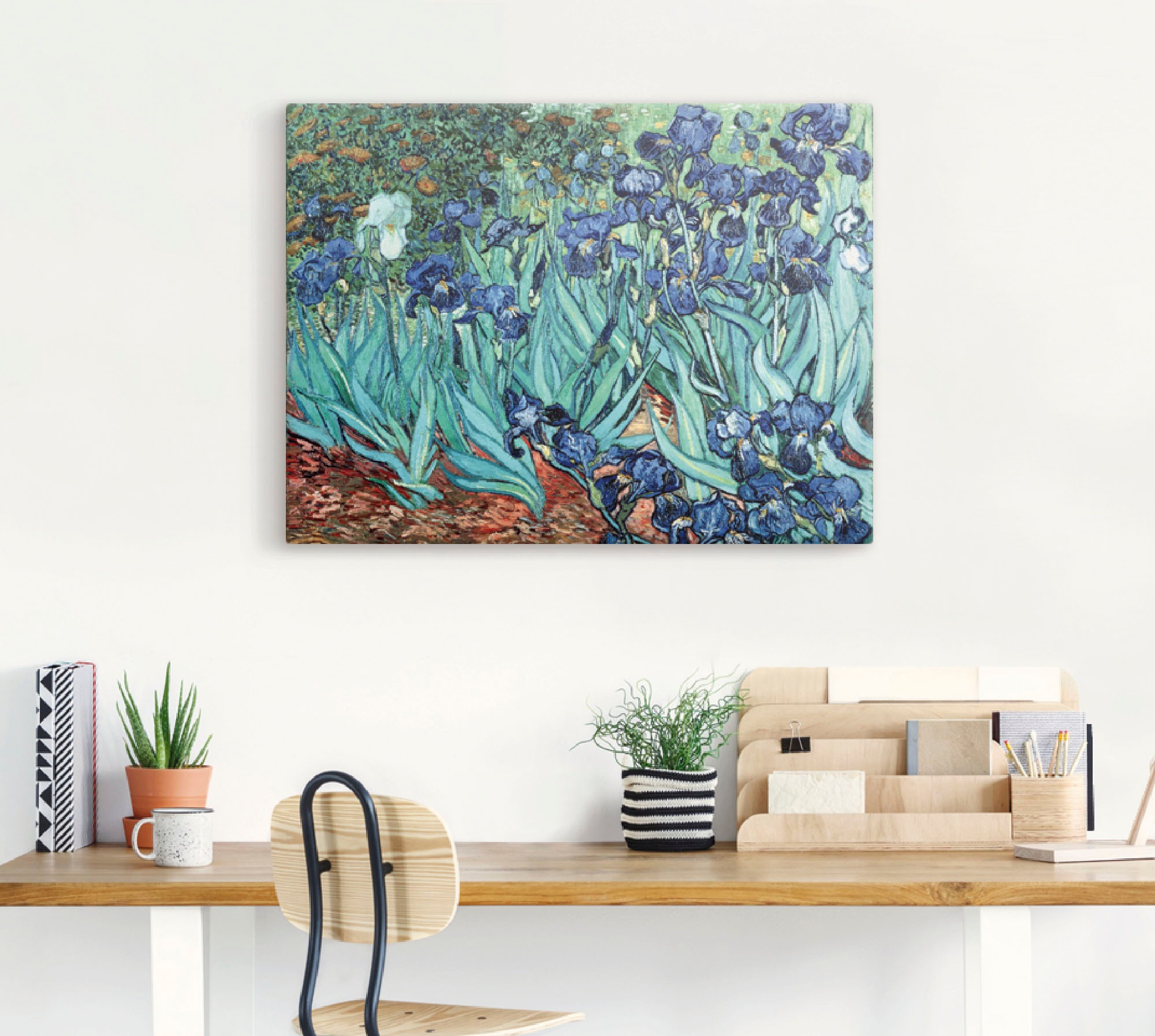 Artland Leinwandbild »Iris (Schwertlilien). 1889« Blumen 1 Stk. tlg. auf Ke günstig online kaufen