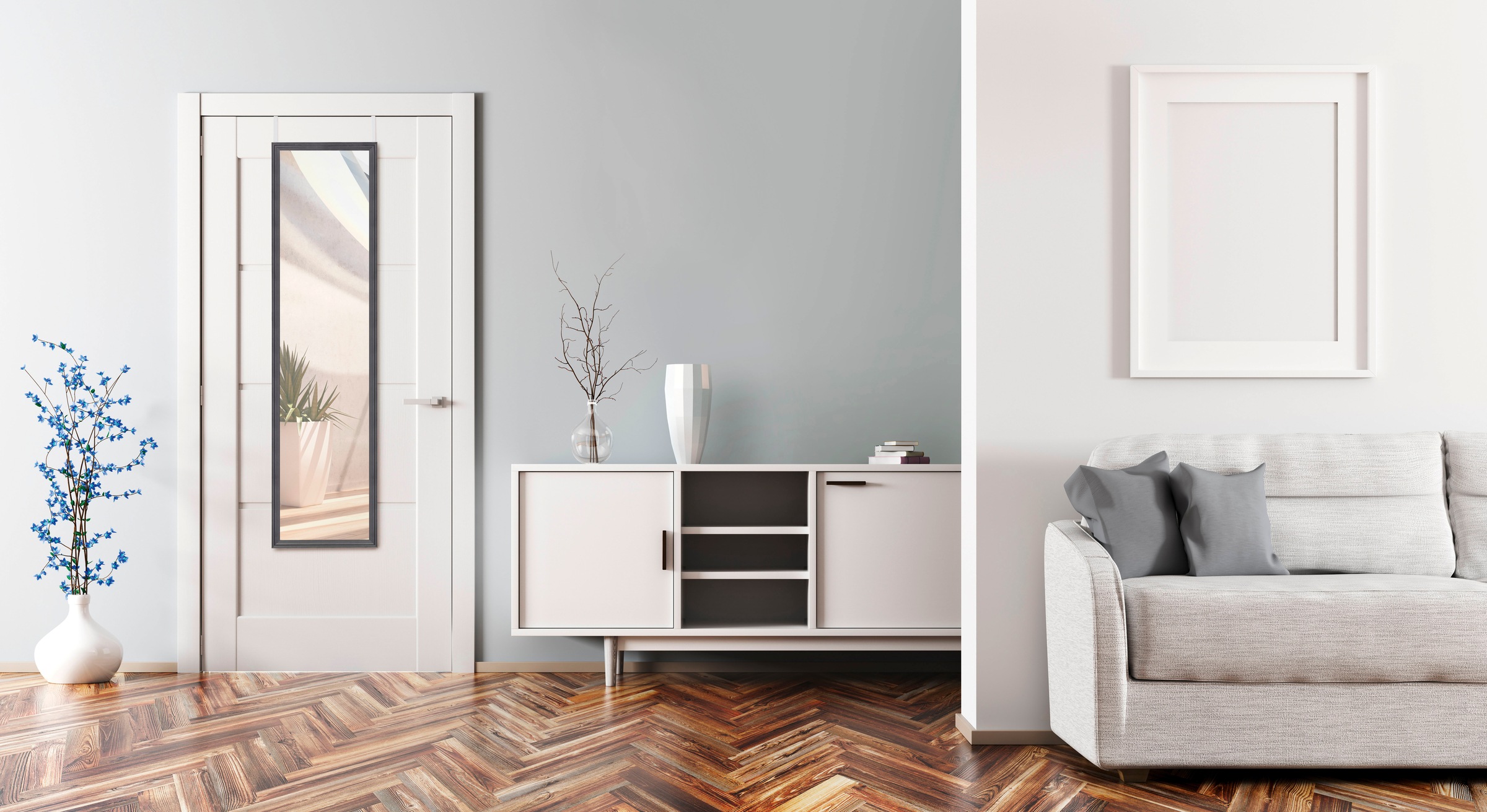 MIRRORS AND MORE Dekospiegel »RIA« Wandspiegel, mit Türaufhängung günstig online kaufen