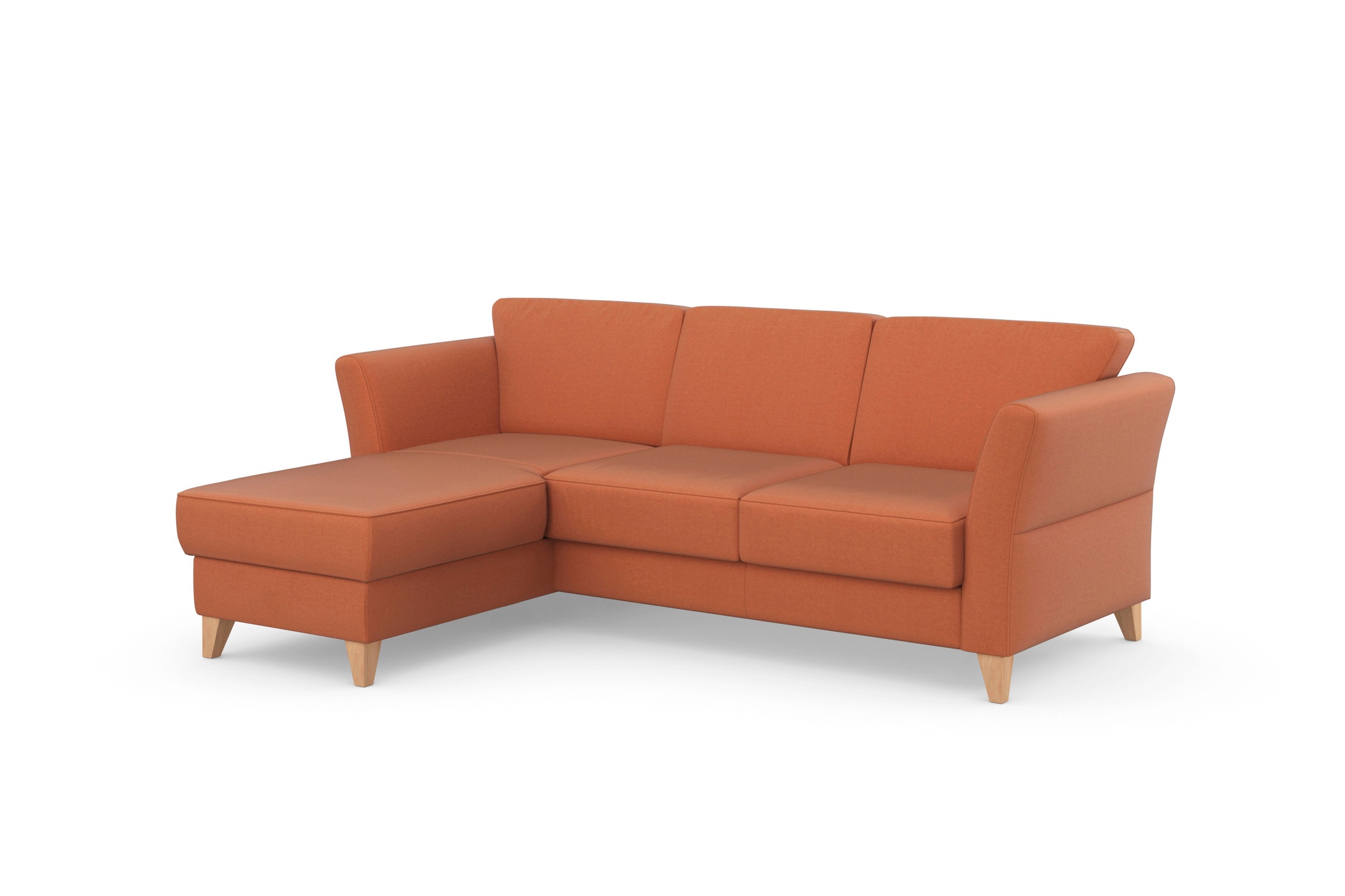 sit&more Ecksofa »Visby L-Form«, Wahlweise mit Bettfunktion und Bettkasten, frei im Raum stellbar