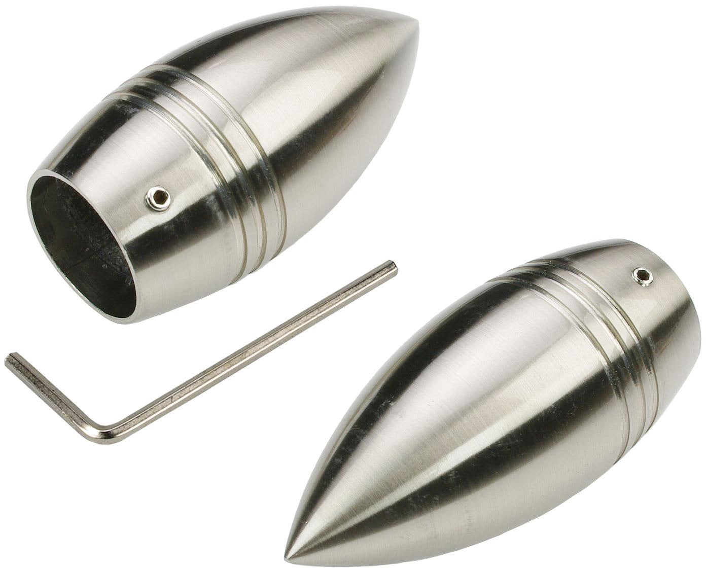 Liedeco Gardinenstange »CELBULLE01SG2L«, 2 läufig-läufig, Fixmaß, 2-läufig im Fixmaß Ø 25/20 mm