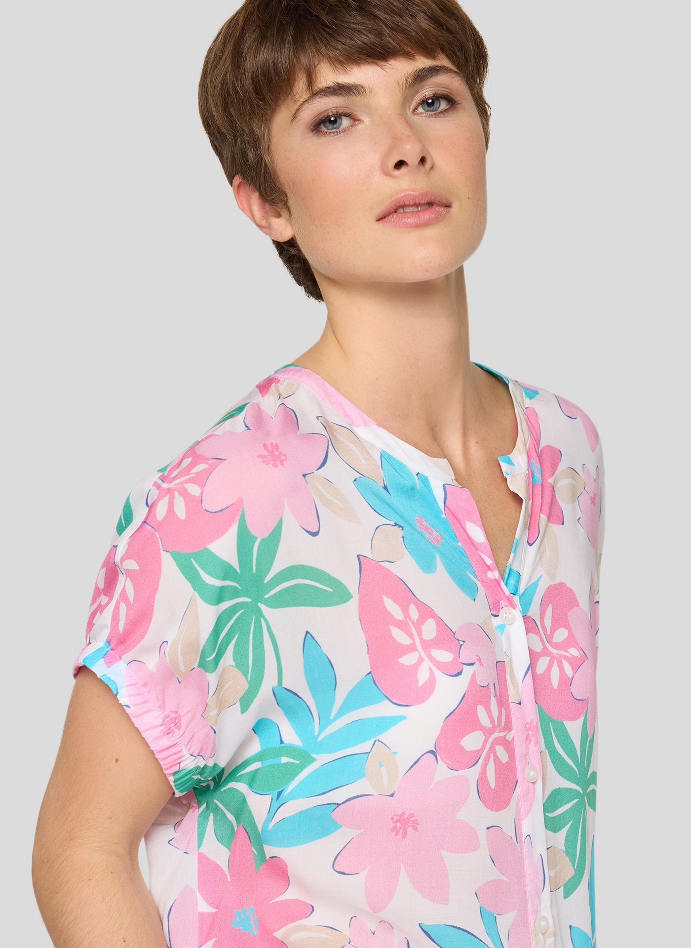 Rabe Hemdbluse mit All-Over Print