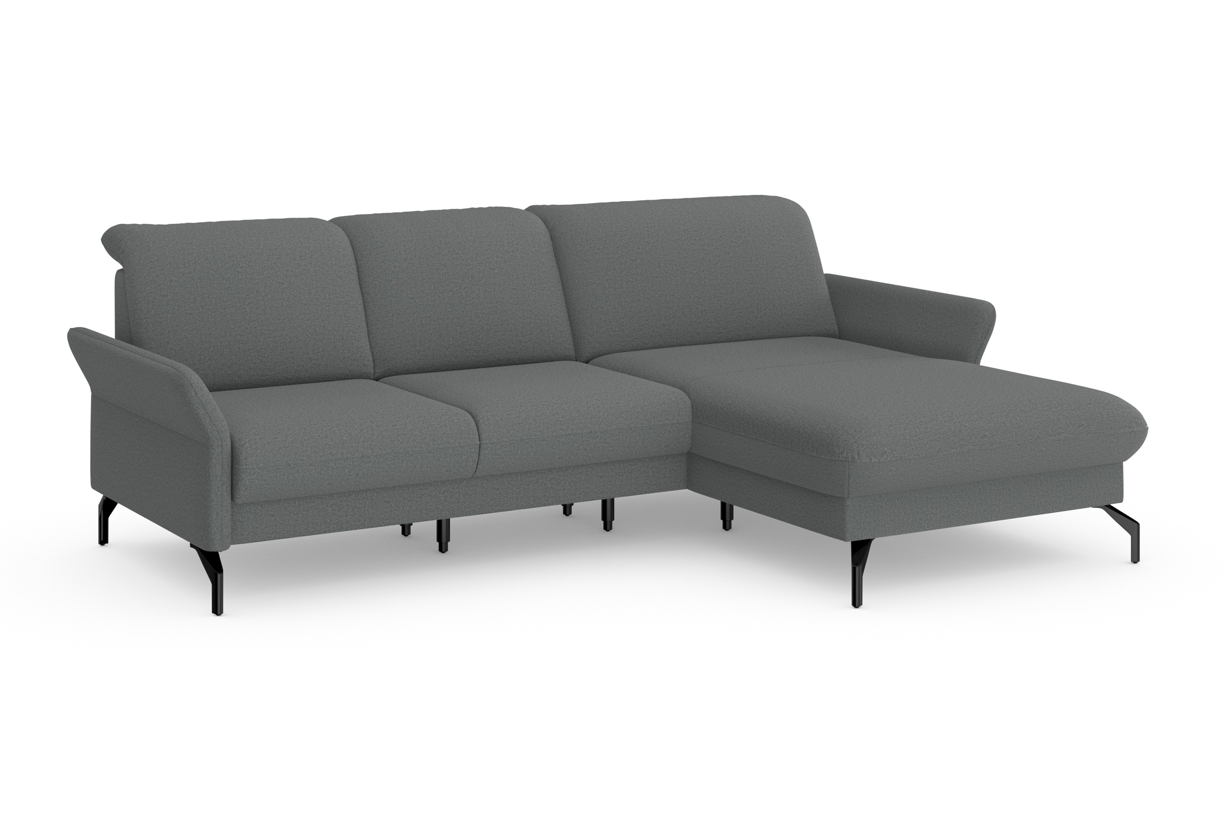 sit&more Ecksofa »Fashion L-Form«, wahlweise mit Kopfteilverstellung und Vorziehsitz, motorisch
