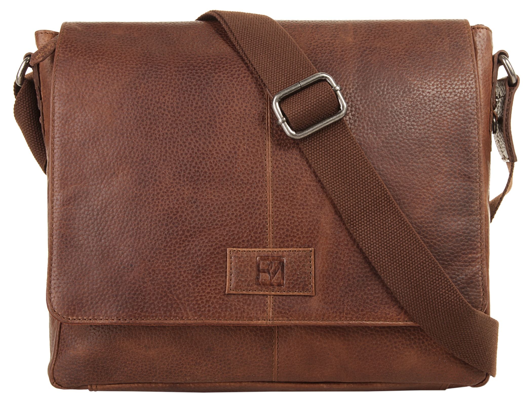 BODENSCHATZ Messenger Bag, echt Leder