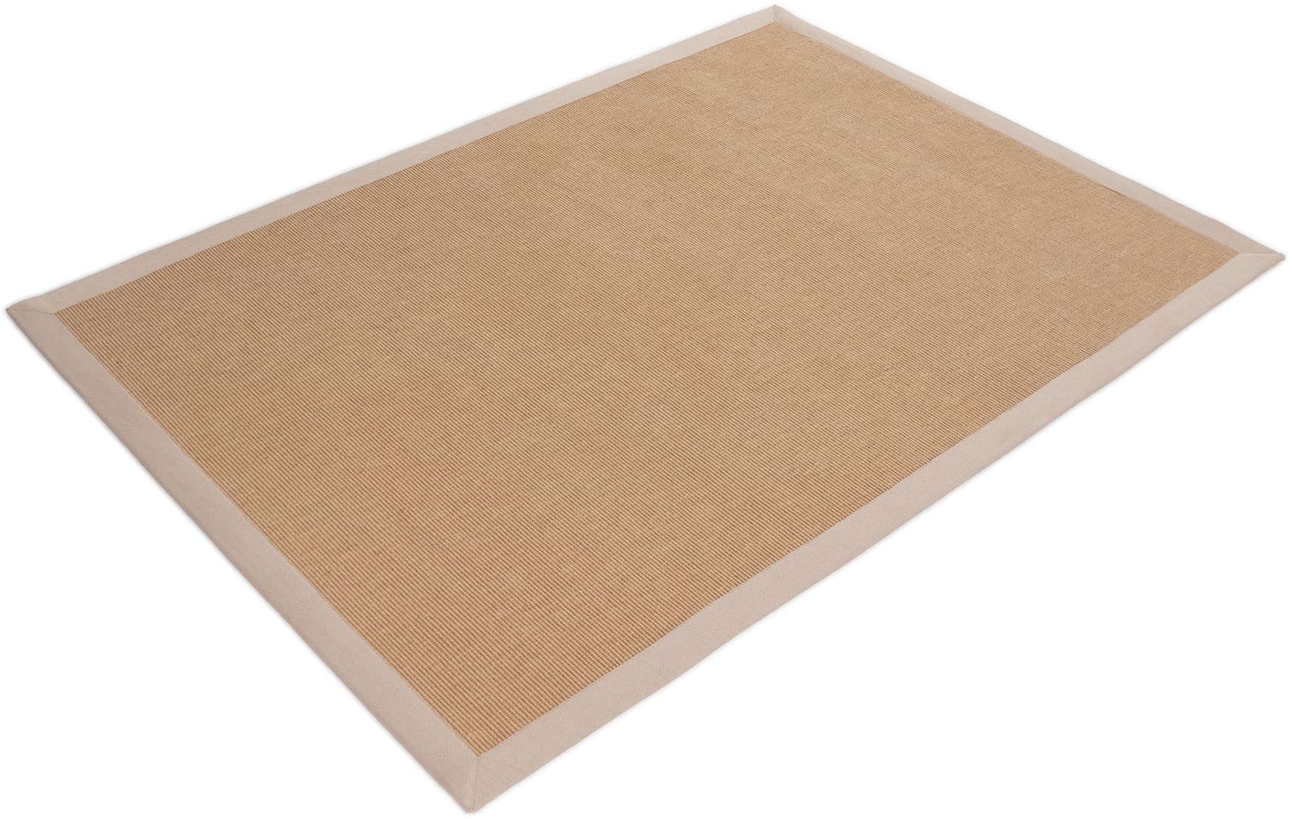 carpetfine Sisalteppich »Sisal«, rechteckig, 5 mm Höhe, mit farbiger Bordüre, Anti Rutsch Rückseite
