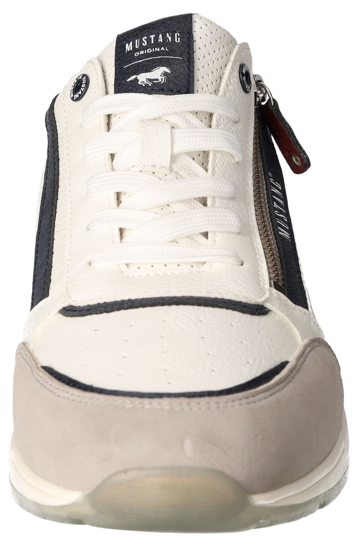 Mustang Shoes Sneaker  mit Außenreißverschluss, Freizeitschuh, Halbschuh, Schnürschuh