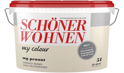 SCHÖNER WOHNEN-Kollektion Wand- und Deckenfarbe »my colour - my peanut«, 5 Liter, my... kaufen