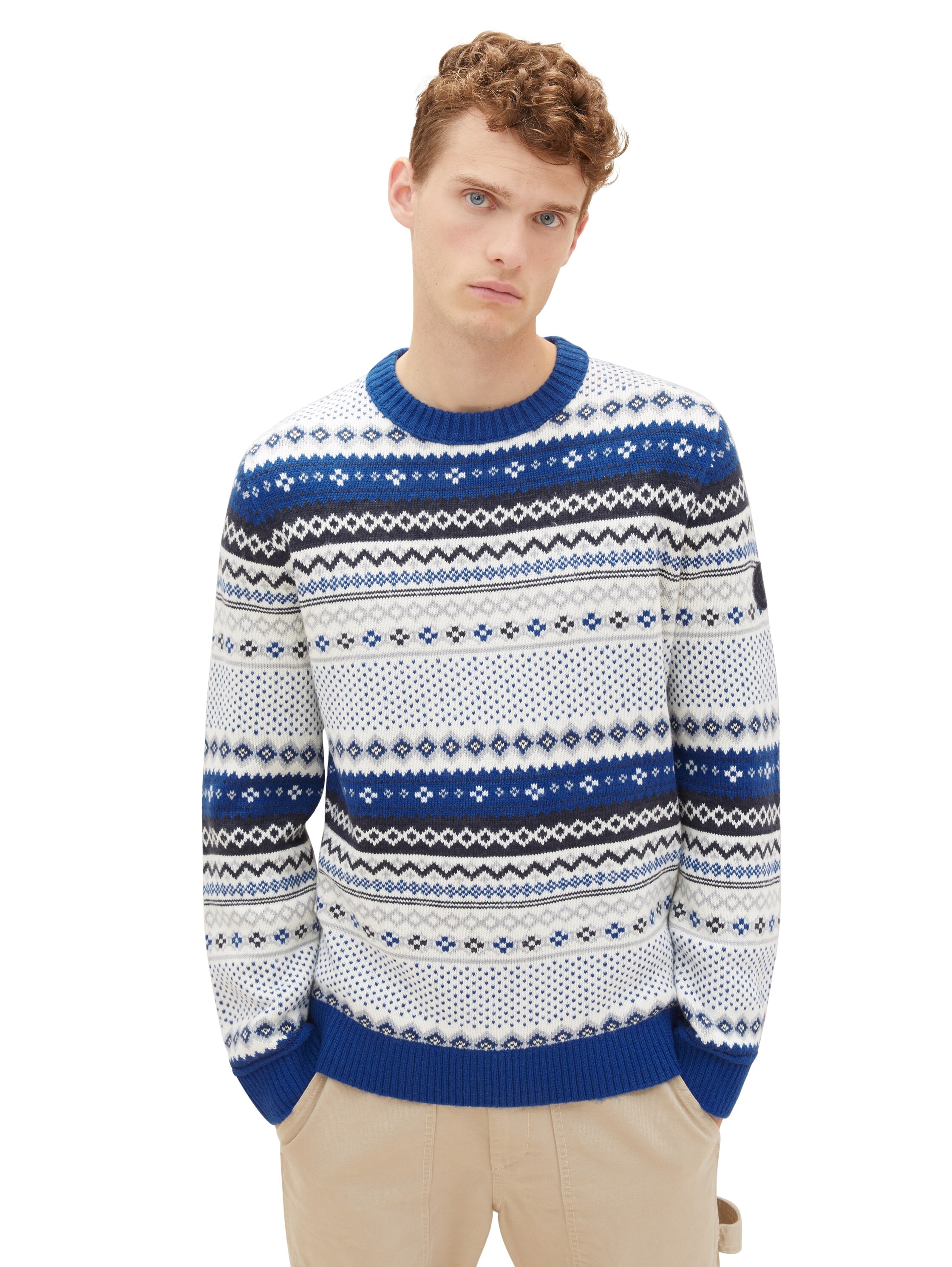 TOM TAILOR Norwegerpullover, mit Multicolor-Strickdesign