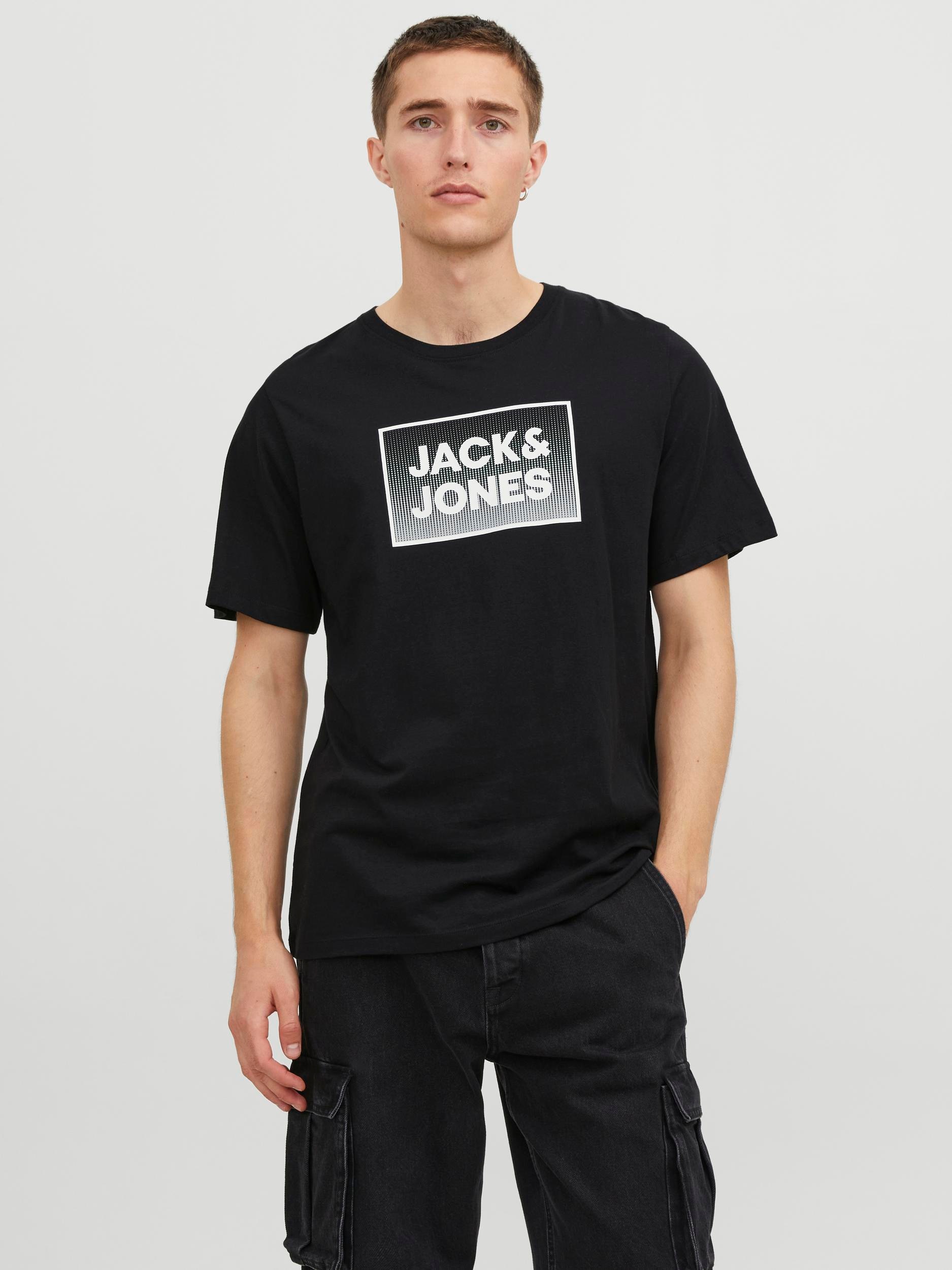 Jack & Jones Kurzarmshirt »JJSTEEL TEE SS CREW NECK«