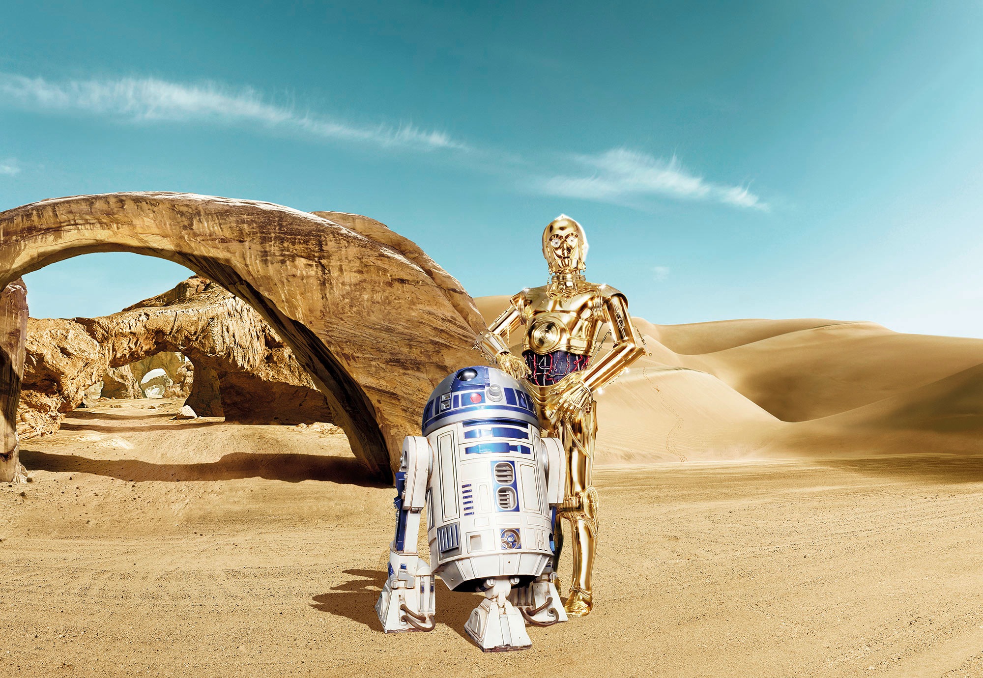 Komar Fototapete »STAR WARS Lost Droids - Größe 368 x 254 cm«, bedruckt, Wo günstig online kaufen