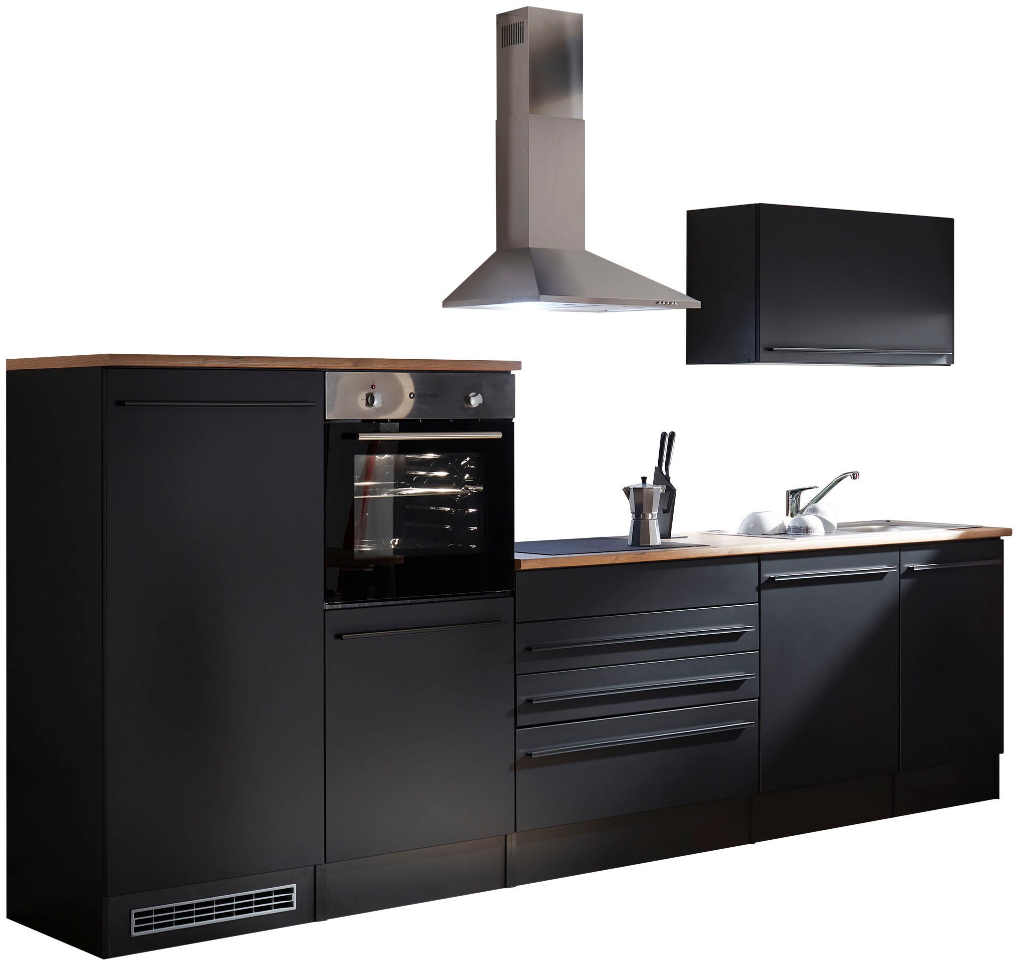 BASIC by Balculina Küchenzeile »Jazz« Breite 320 cm, wahlweise mit E-Geräte günstig online kaufen