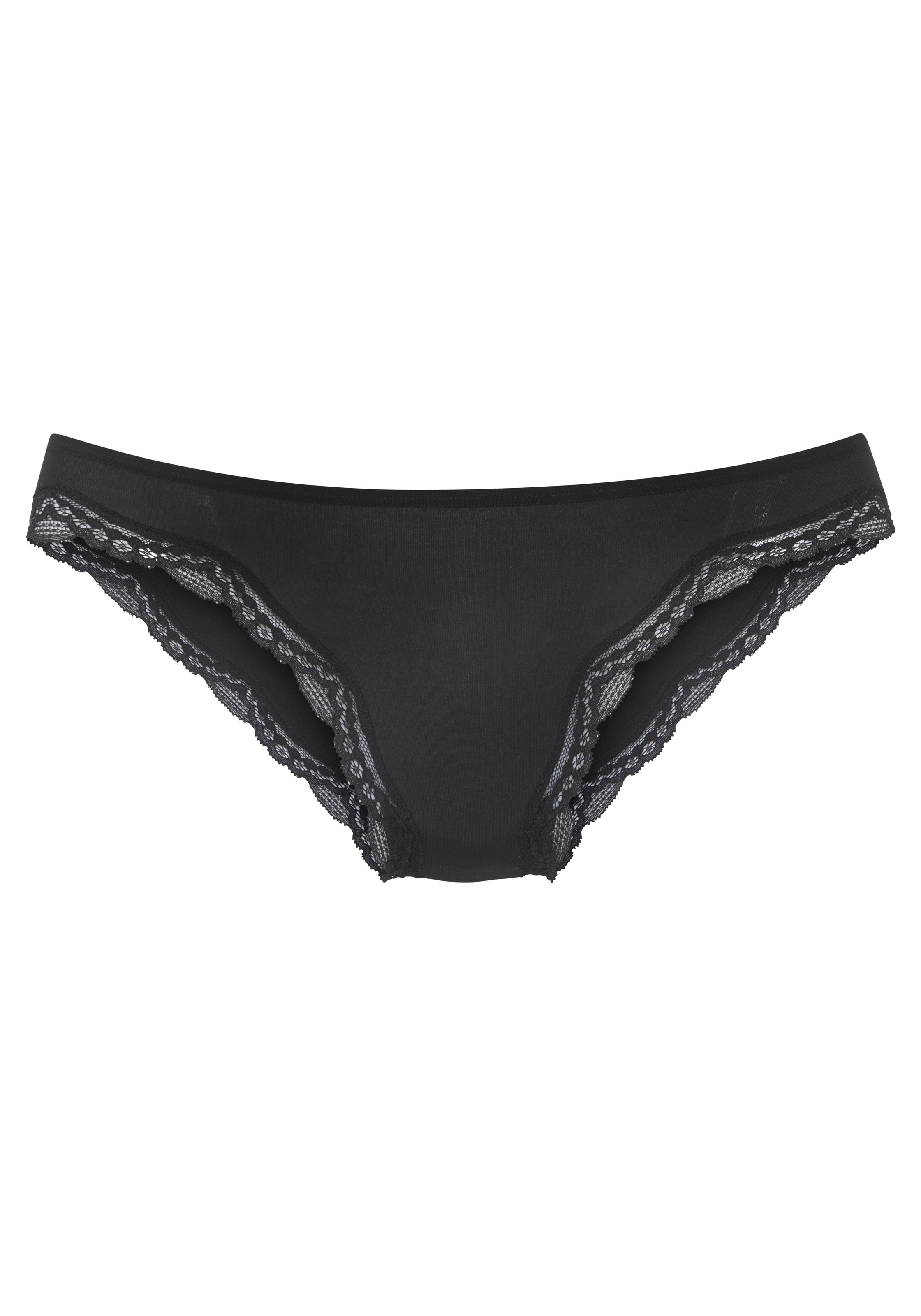 LASCANA Brasilslip 2er-Pack,  aus hochwertiger Modal-Qualität mit Spitze