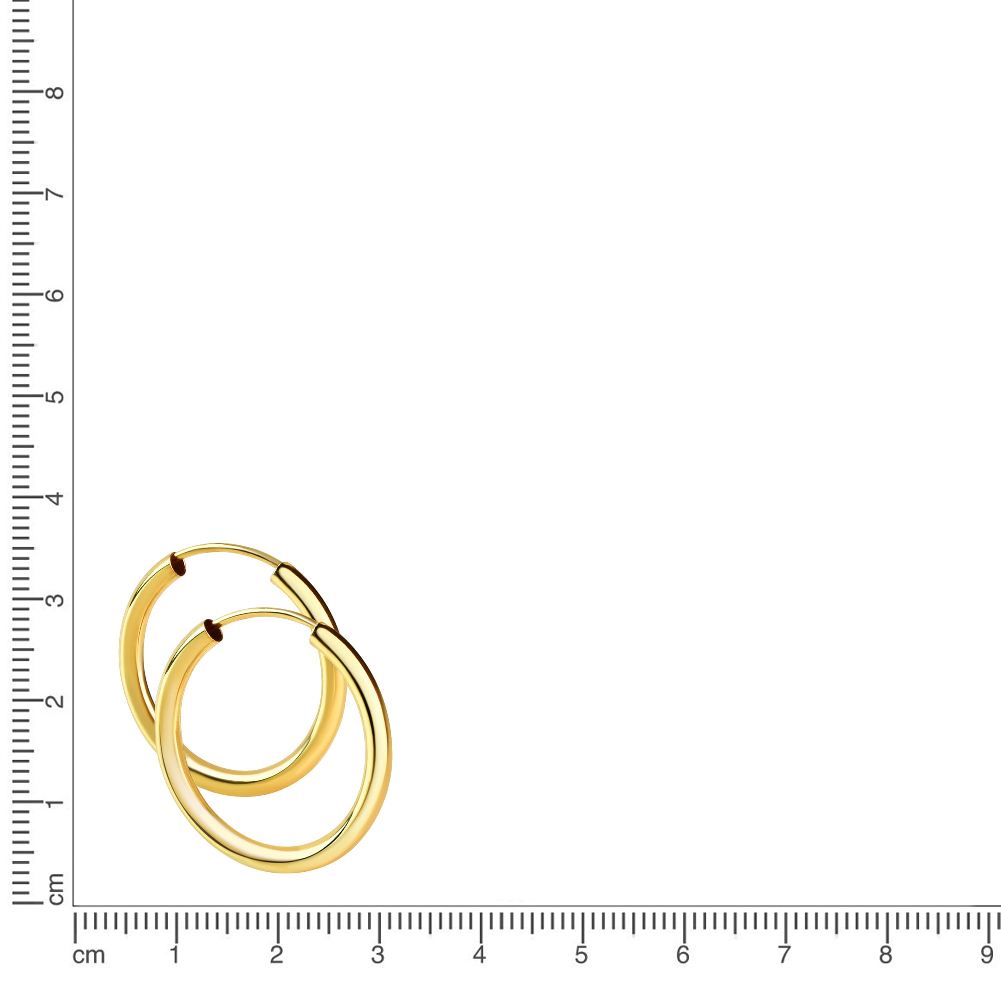 Vivance Paar Creolen »925/- Sterling Silber vergoldet 30mm«