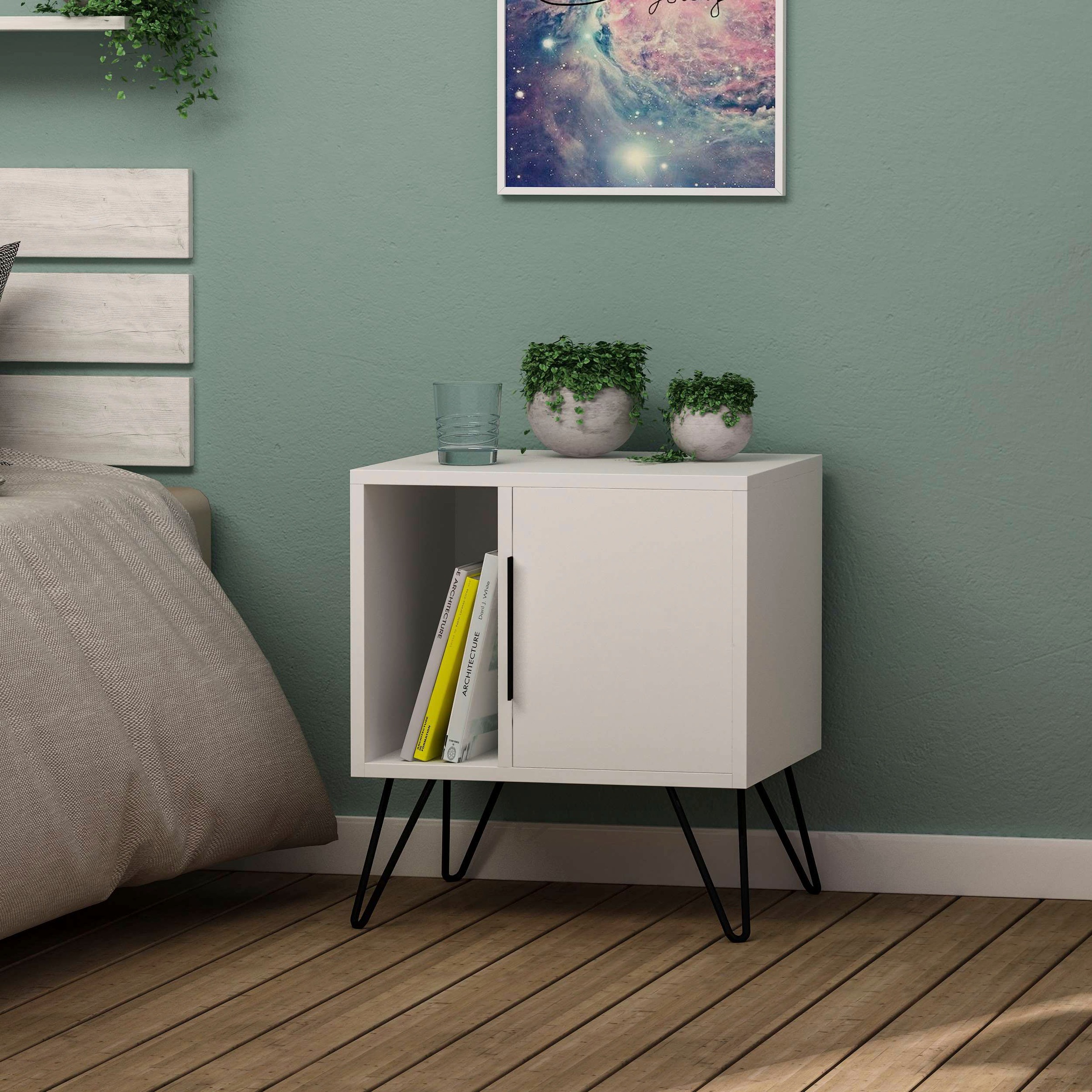 Decortie Nachttisch »GLYNN NACHTTISCH«, (Packung, 1 St.), Leichte Montage, günstig online kaufen