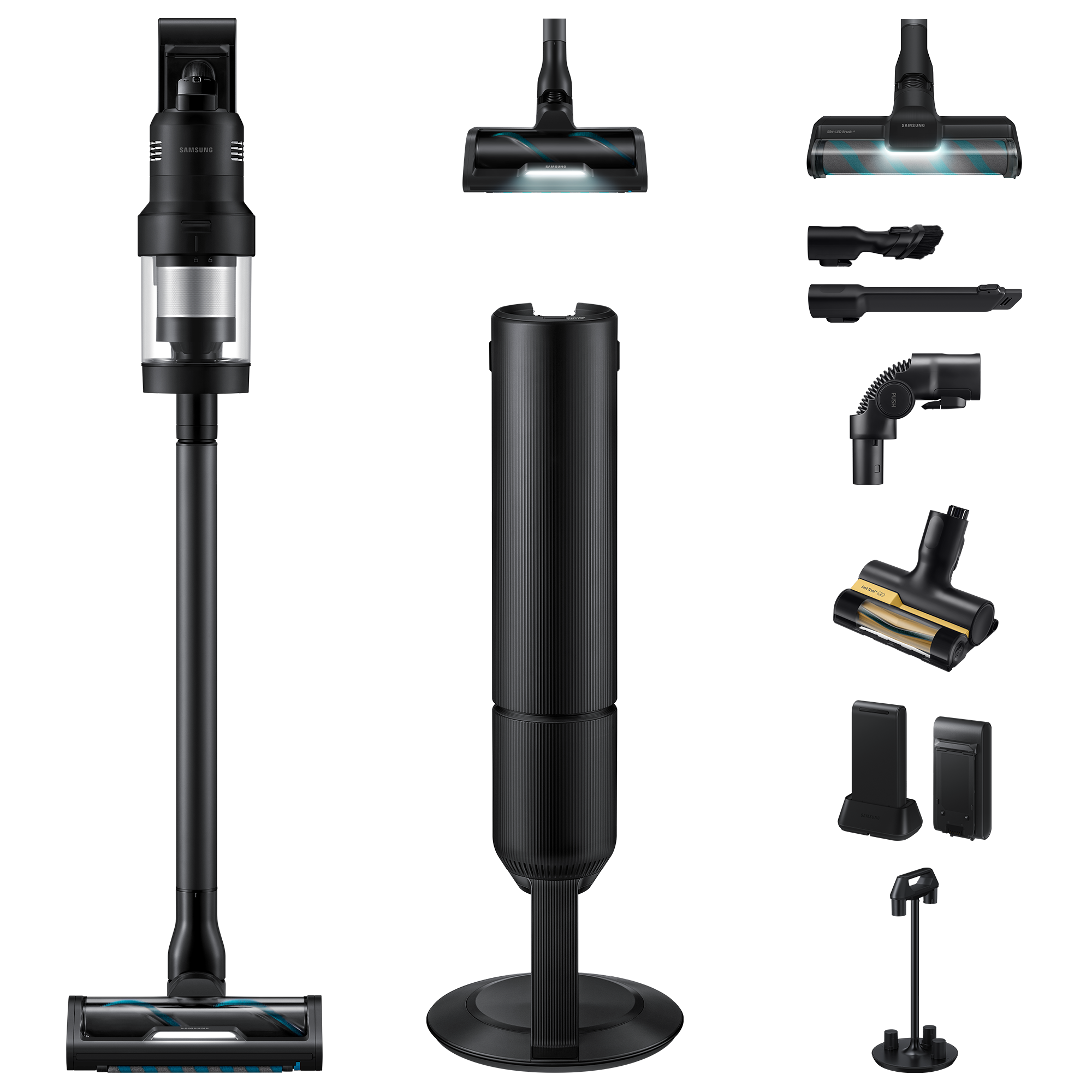 Samsung Akku-Handstaubsauger »BESPOKE AI Jet Ultra Akku + CompleteClean, VS90F40EEK/WD«