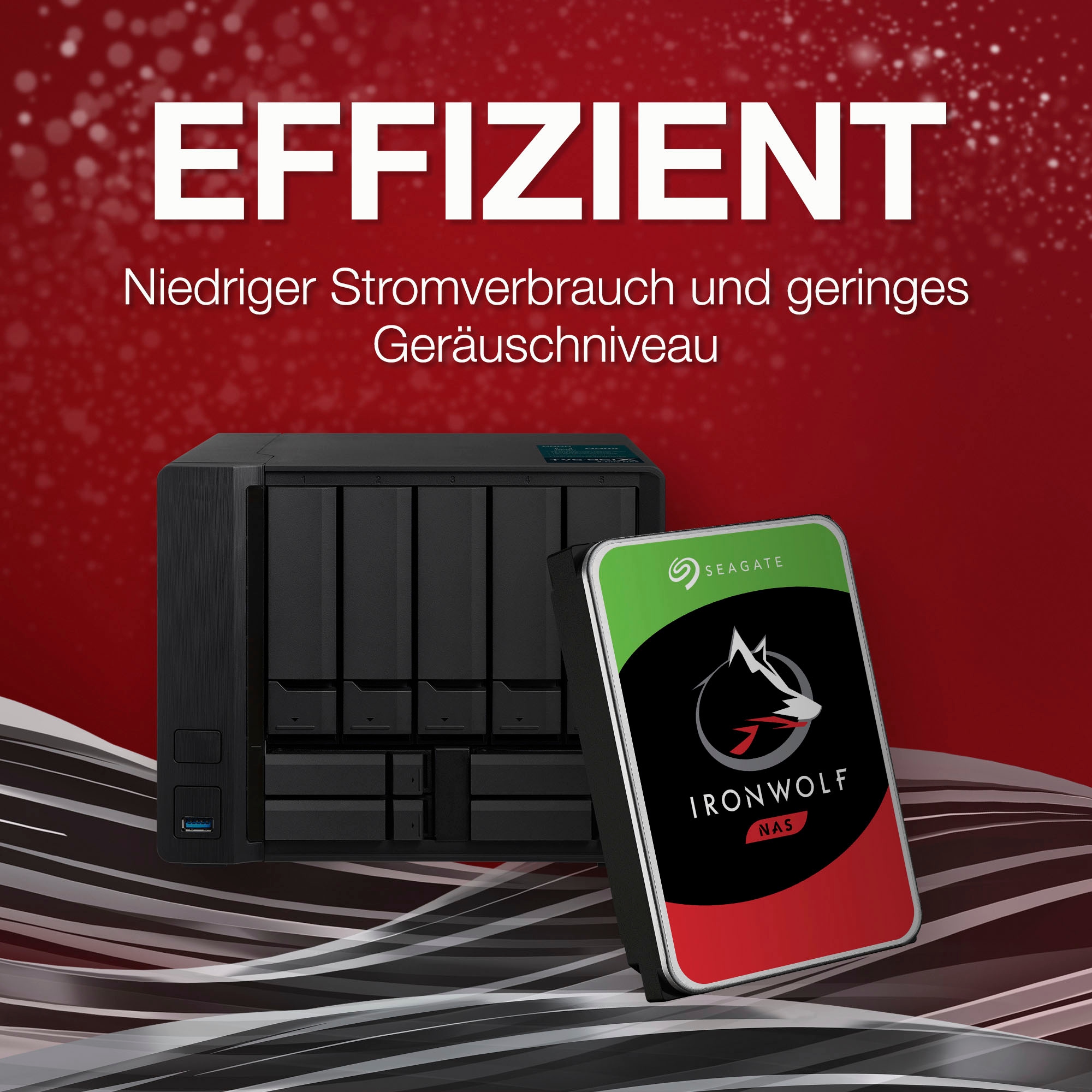 Seagate HDD-NAS-Festplatte »IronWolf«, 3,5 Zoll, Anschluss SATA, Bulk, inkl. 3 Jahre Rescue Data Recovery Services