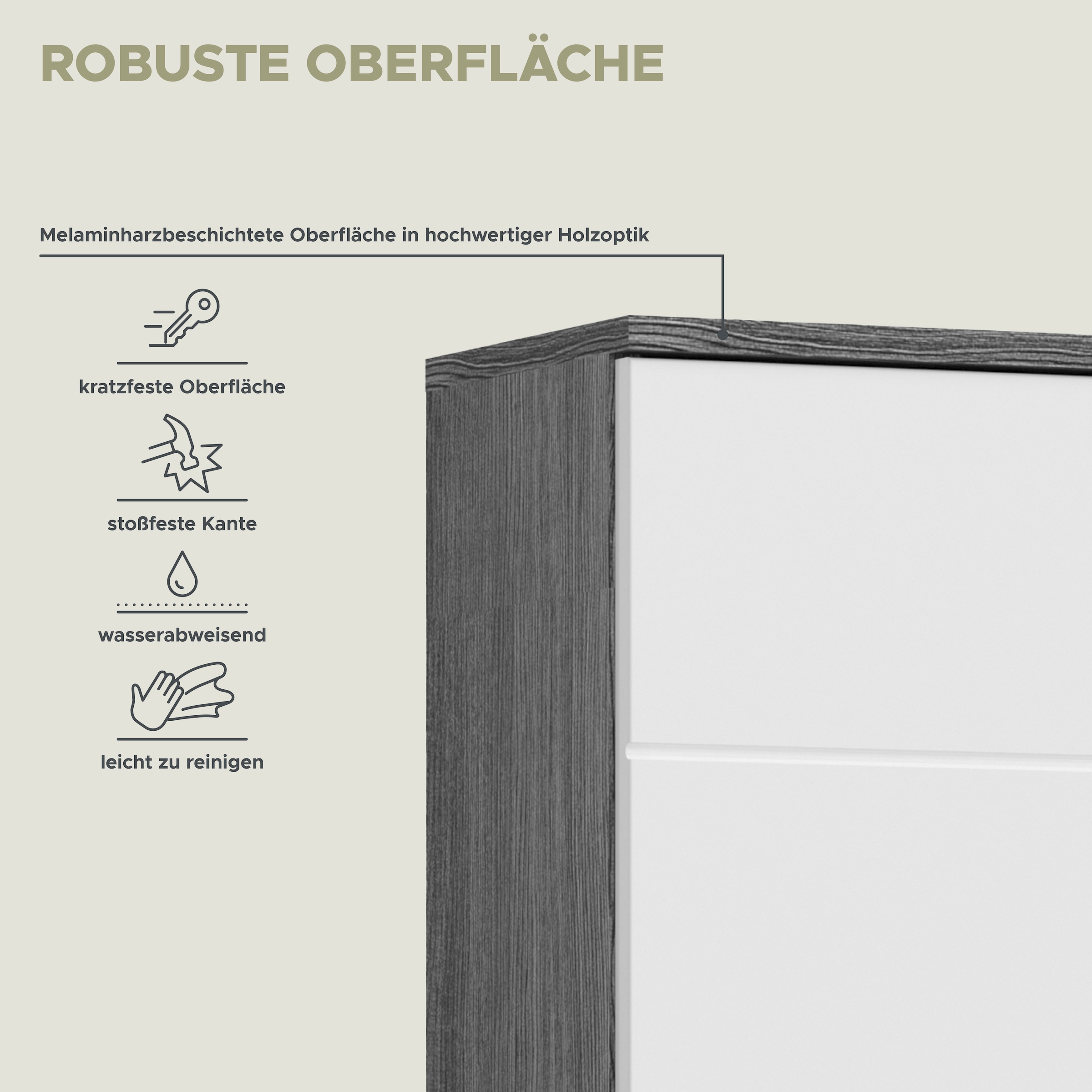 welltime Hängeschrank »LUCCA, TOPSELLER!, Breite 35cm, 1 Tür (TA wechselbar), 2 Einlegeböden«, Badmöbel, Badschrank, Schrank, Wandschrank, Bad, Badezimmer