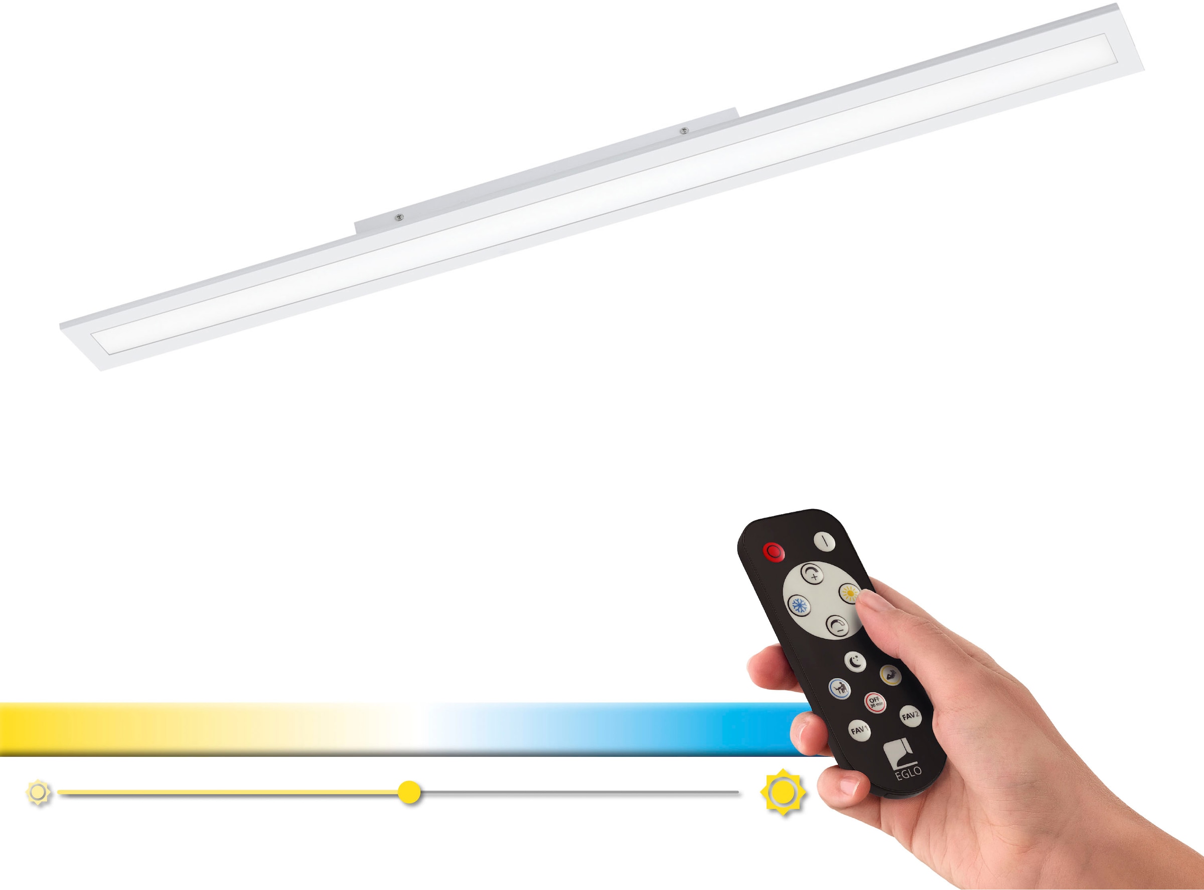 EGLO Deckenleuchte »SALOBRENA-A«, 1 flammig, Leuchtmittel LED-Board   LED f günstig online kaufen