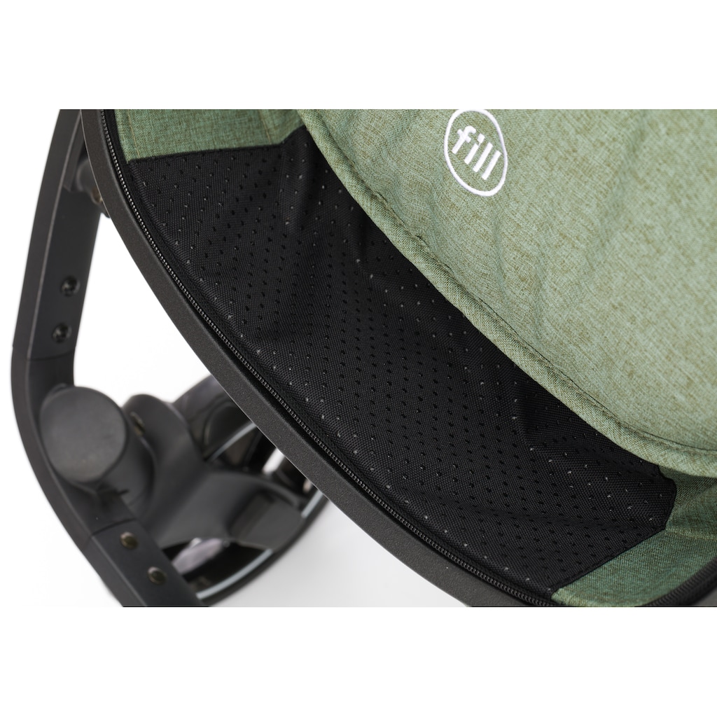 Fillikid Kombi-Kinderwagen »Panther, forest green/melange«, 22 kg