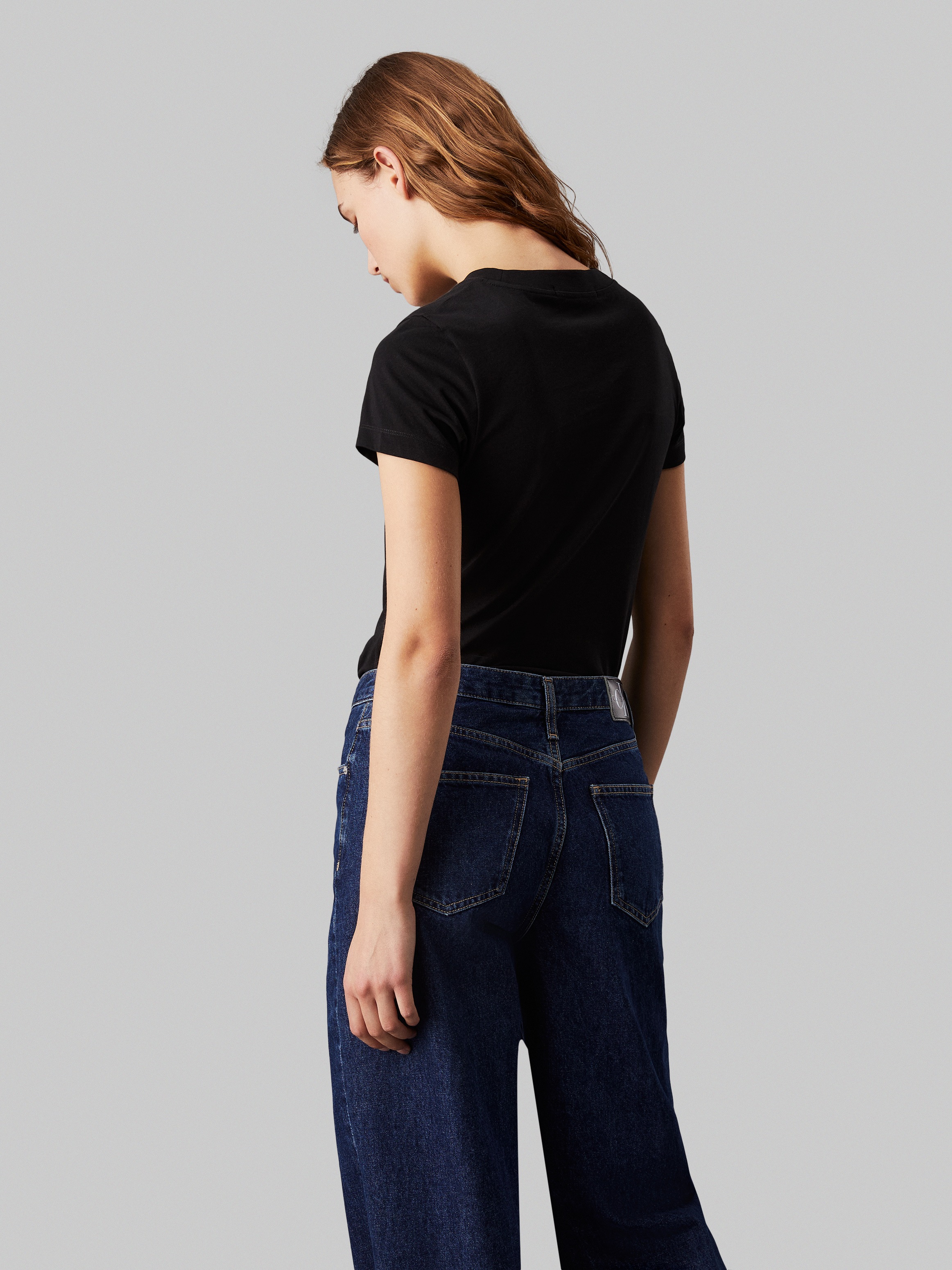 Calvin Klein Jeans T-Shirt »MONOLOGO SLIM TEE«, mit Logoprägung