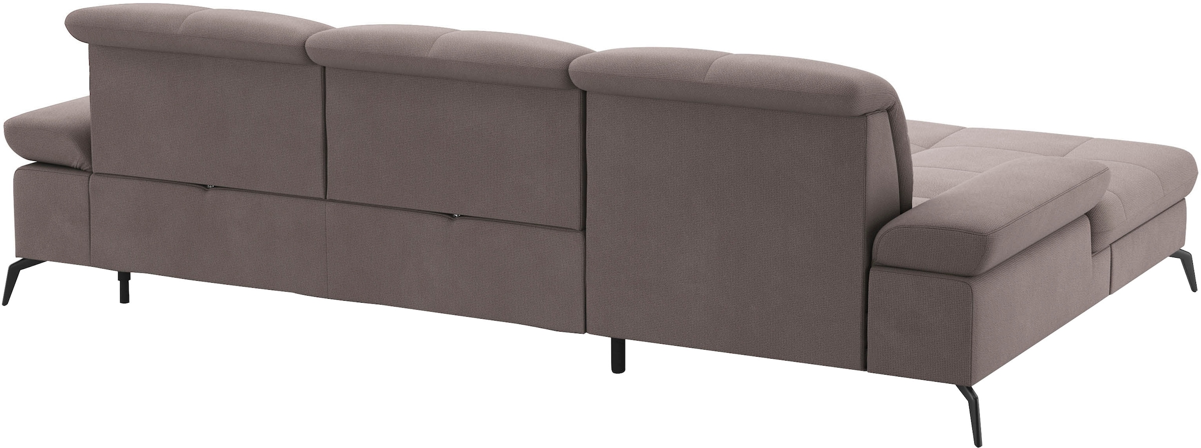 sit&more Ecksofa »Amica, L-Form, inkl. Sitztiefenverstellung & Armteilverstellung«, wahlweise mit Bettfunktion, Bettkasten und Kopfteilverstellung