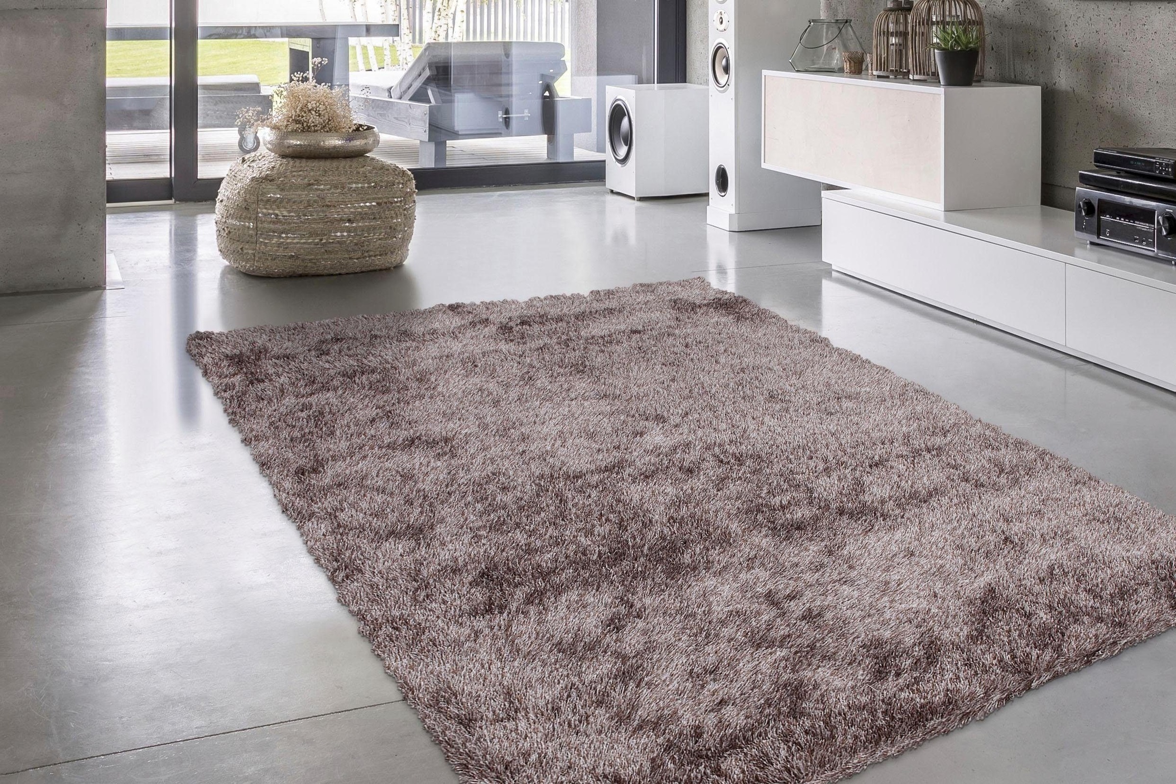 calo-deluxe Hochflor-Teppich »Masada 900«, rechteckig, 40 mm Höhe, Wohnzimm günstig online kaufen