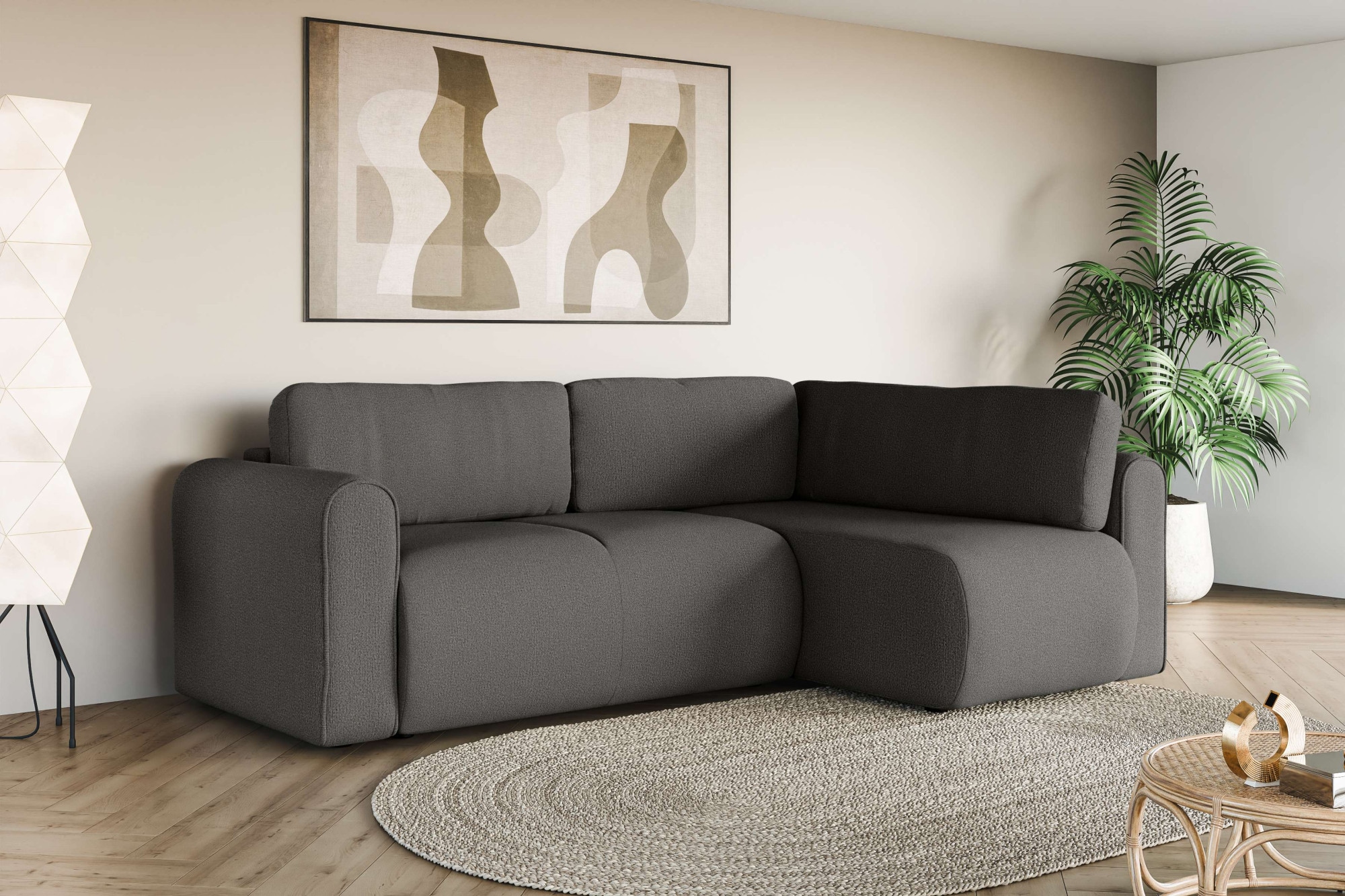 INOSIGN Ecksofa »Zacharia wahlweise Schlafsofa mit Bettkasten, B/T/H 250/16 günstig online kaufen