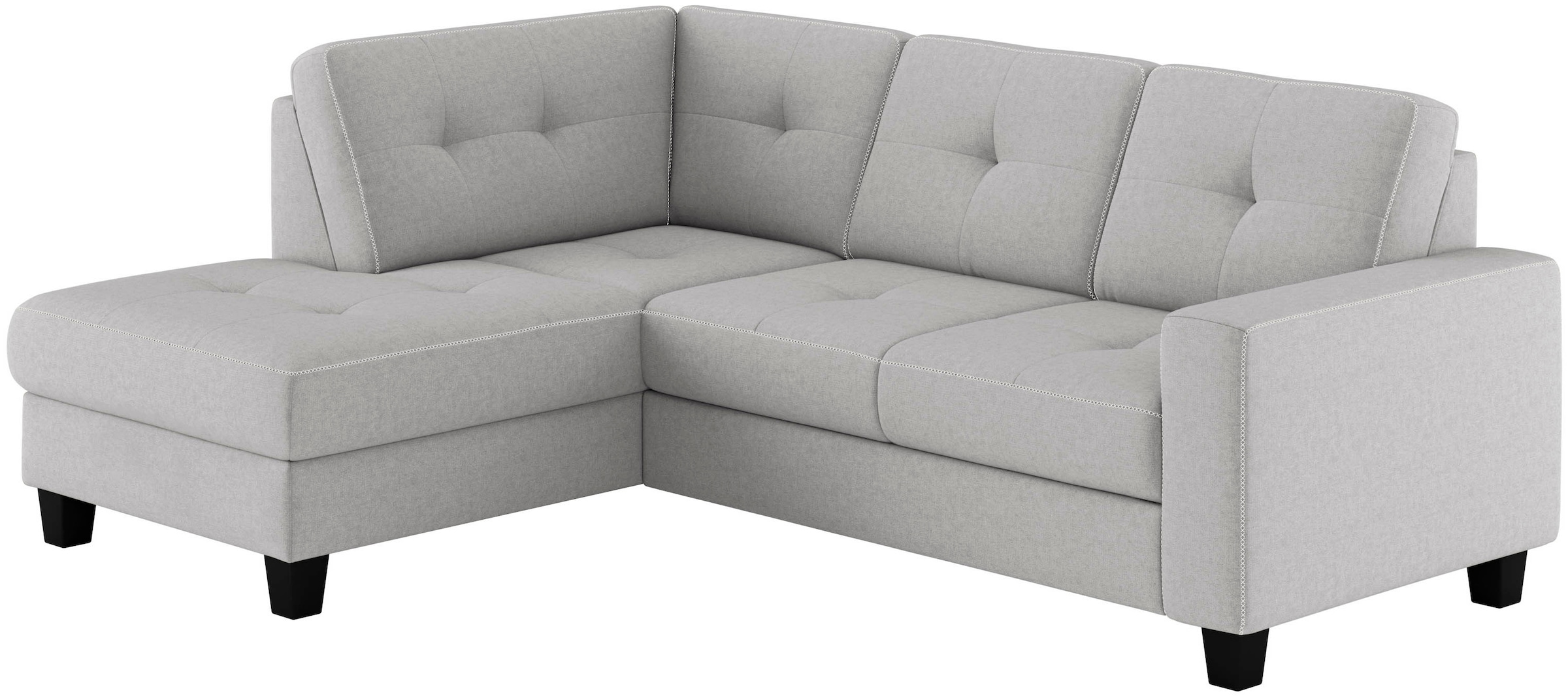 Places of Style Ecksofa »Varese«, wahlweise mit Bettfunktion und Bettkasten