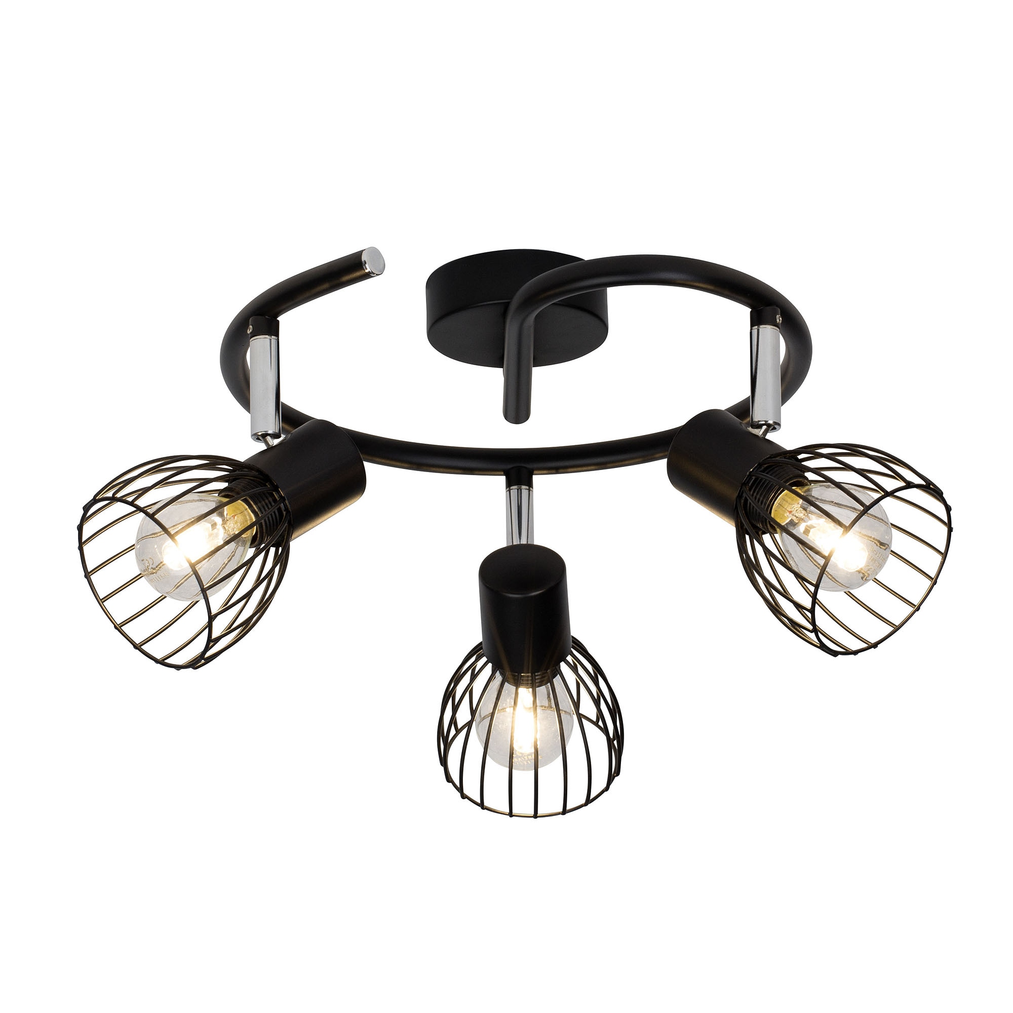 Brilliant Deckenstrahler »Blacky«, 3 flammig, Leuchtmittel E14   ohne Leuch günstig online kaufen