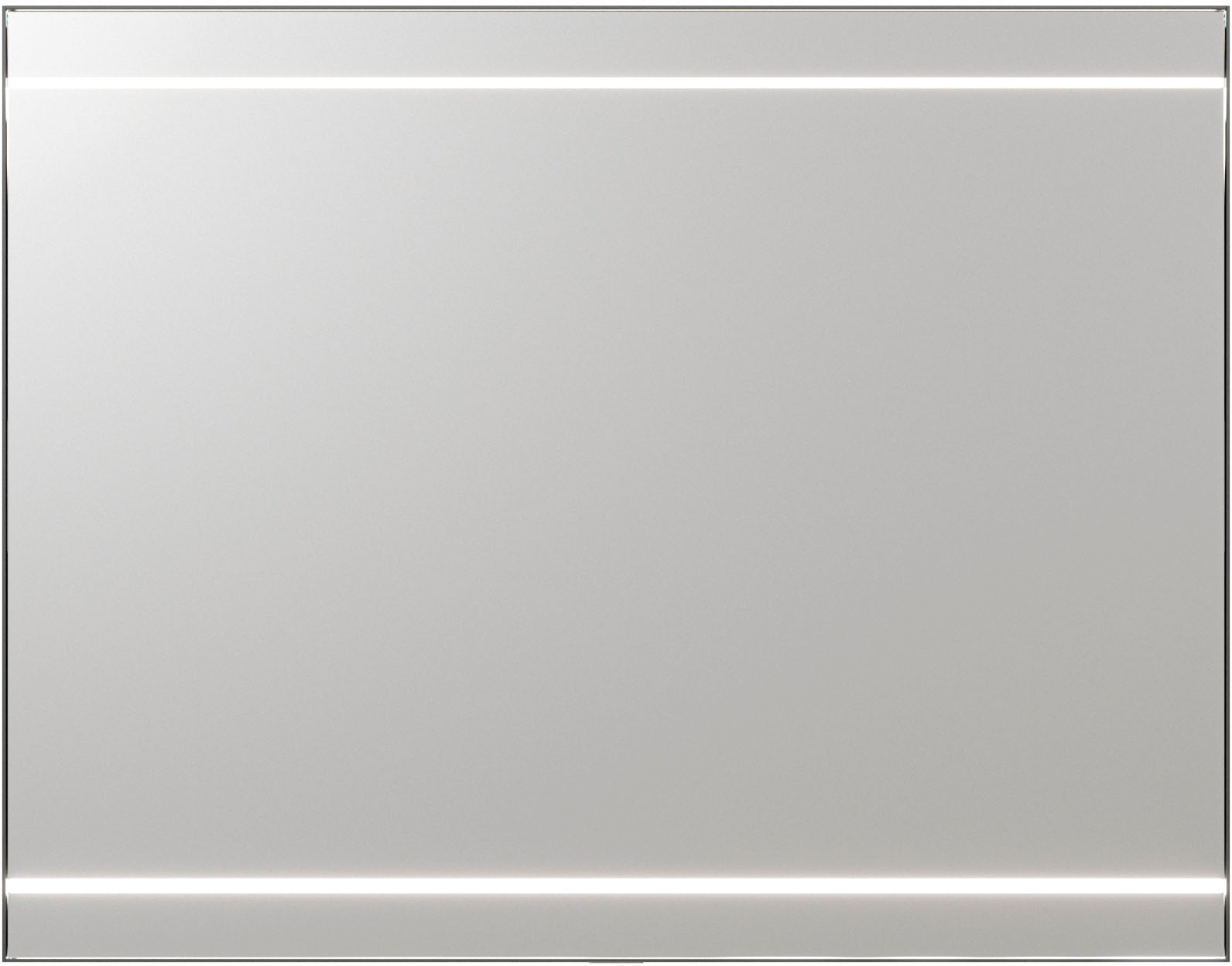 Saphir Badmöbel-Set »Balto 2-teilig Mineralmarmor-Waschtisch mit LED-Spiegel, Waschplatz«, (2 St.), 92 cm breit, mit 2 Schubladen, Badschrank inkl. Schubladendämpfer