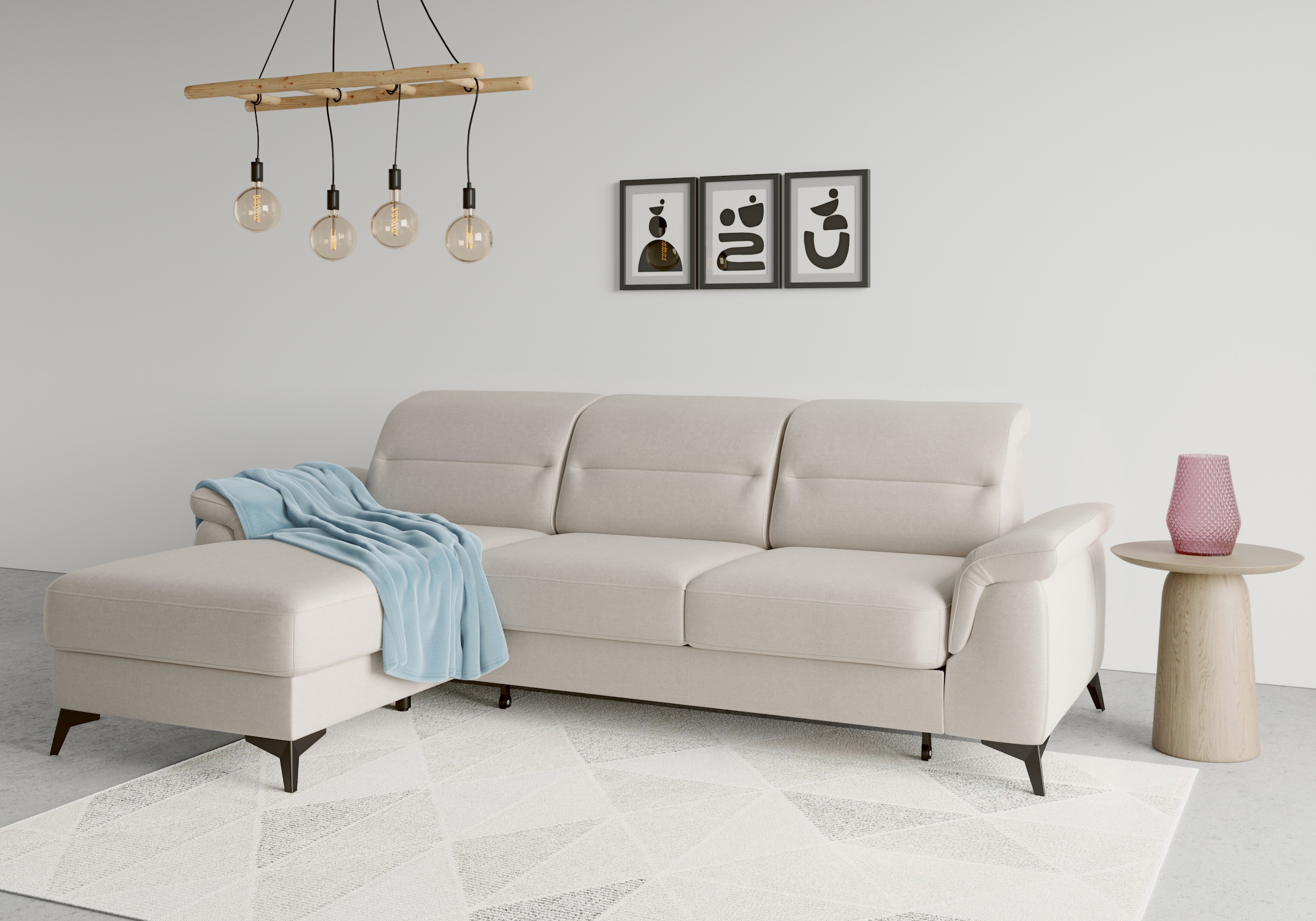 sit&more Ecksofa »Sinatra L-Form«, mit Recamiere, optional mit Kopfteilvers günstig online kaufen