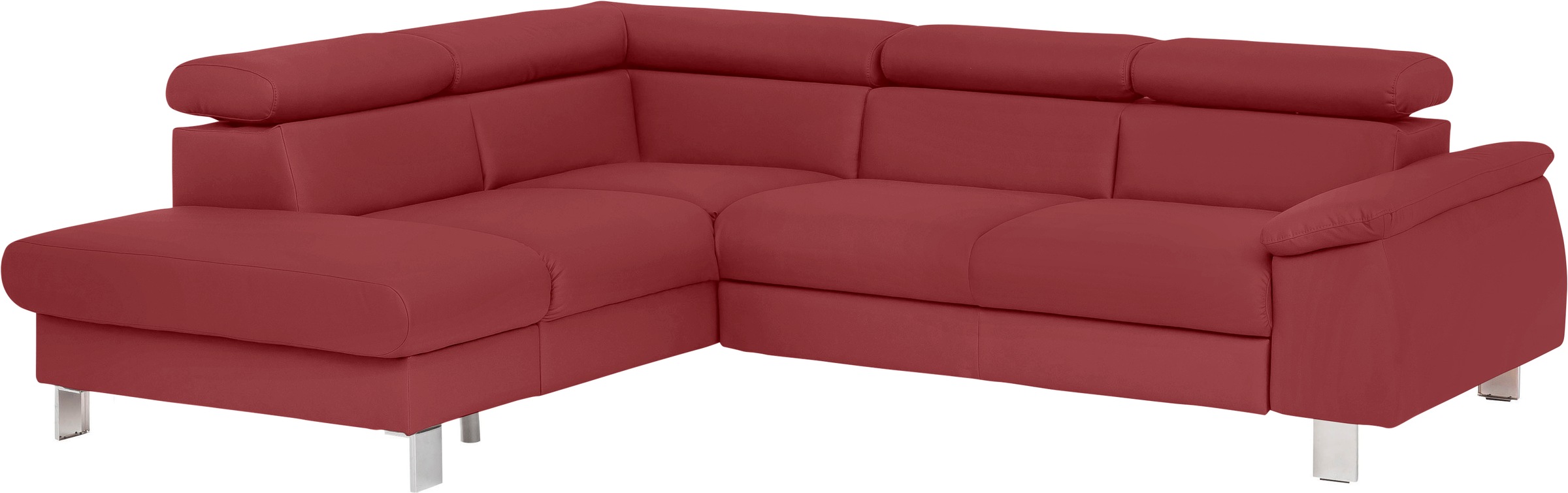 COTTA Ecksofa »Komaris L-Form, B: 249 cm«, mit Kopfteilverstellung, optiona günstig online kaufen