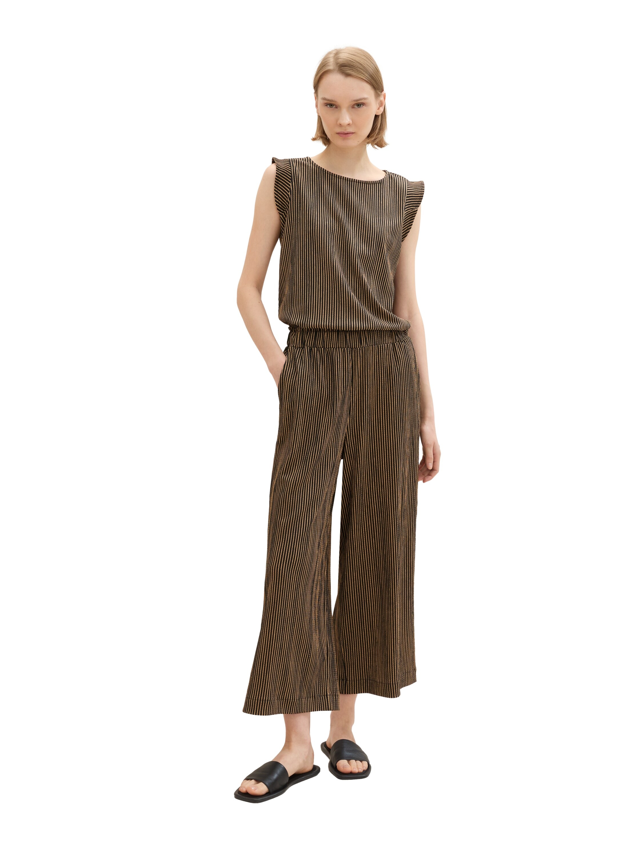 TOM TAILOR Denim Culotte, mit Streifenmuster