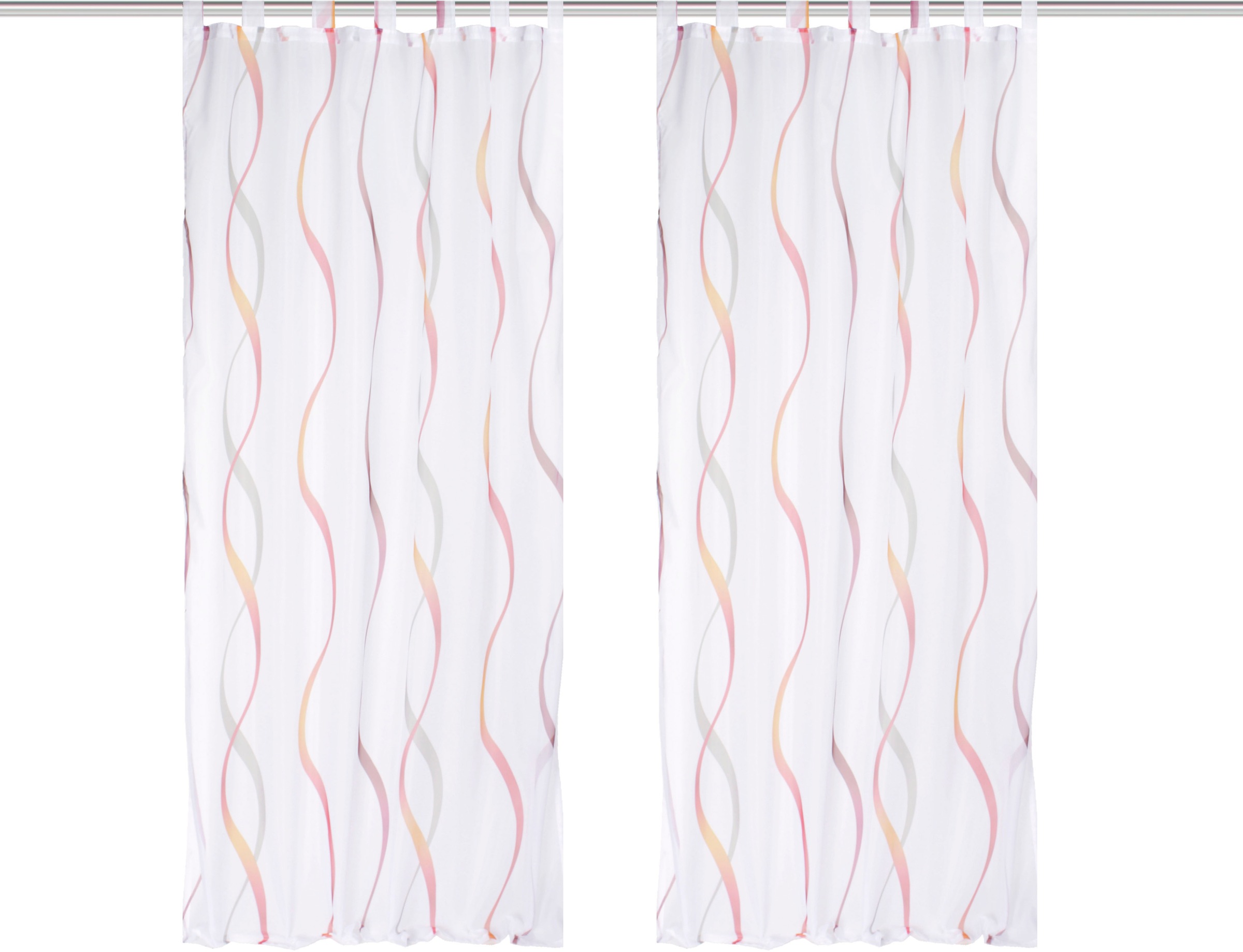 HOME WOHNIDEEN Vorhang »SCHLAUFENSCHAL«, (2 St.), 2er Pack Schlaufenschal b günstig online kaufen