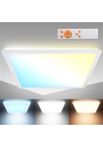 LED Deckenleuchte, CCT LED Panel mit Fernbedienung und Hintergrundbeleuchtungseffekt,...