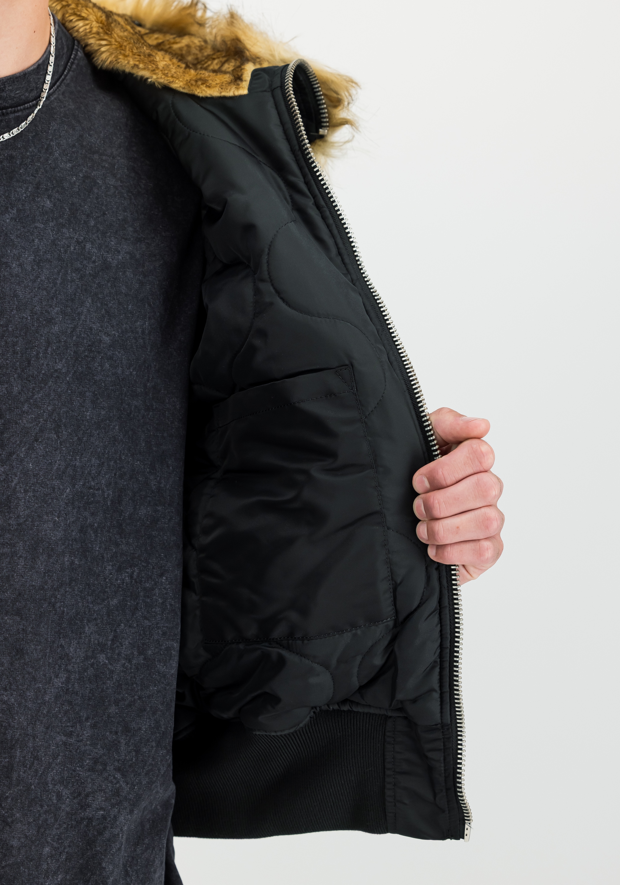 Alpha Industries Winterjacke »Alpha Industries Men - Bomber Jackets 45/P Hooded Custom«