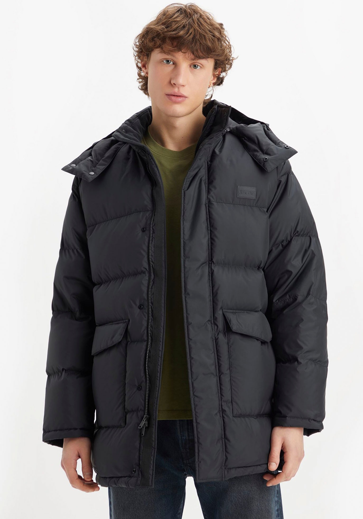 Levi's® Winterjacke »LAUREL MID PUFFER«, mit Kapuze