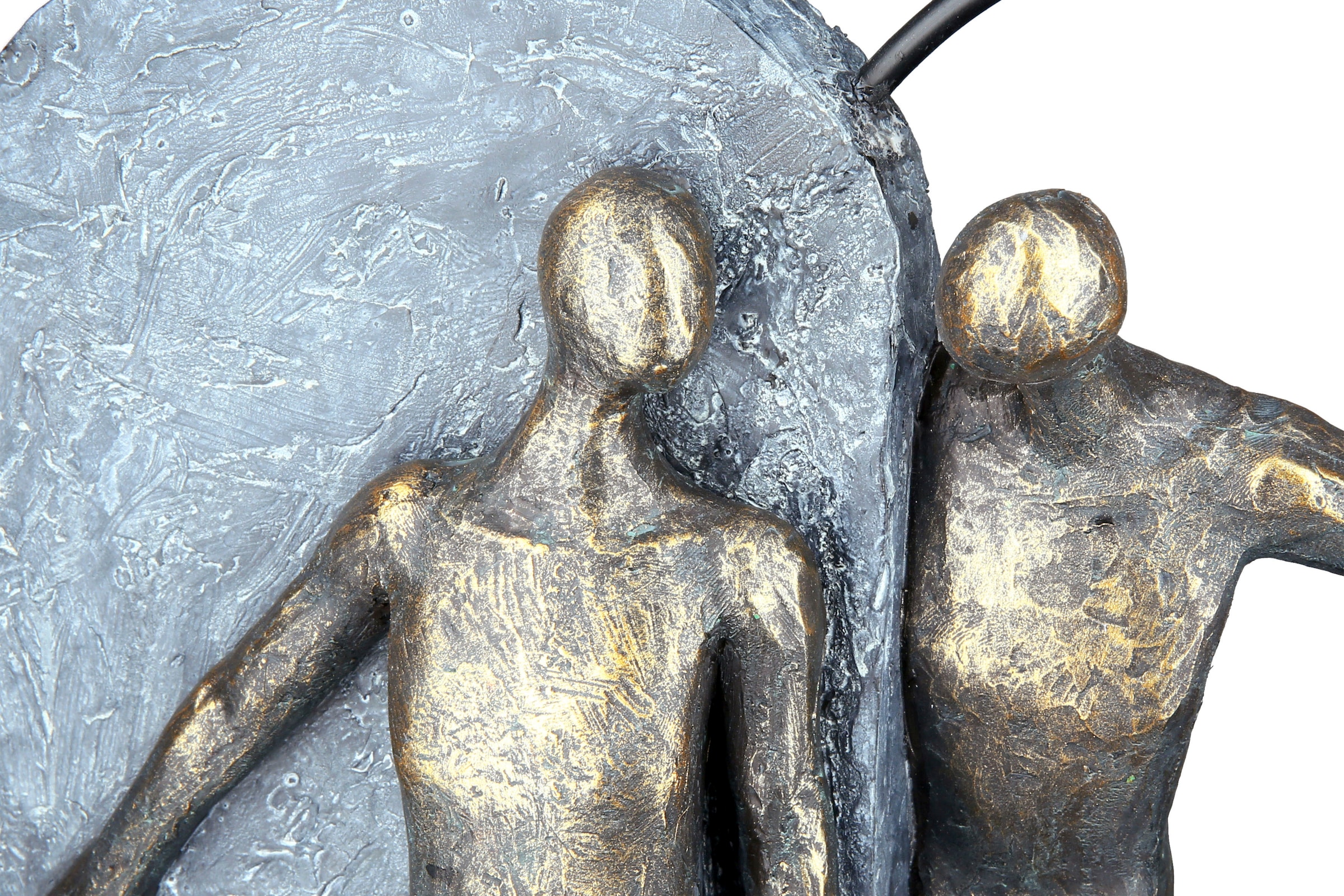 Casablanca by Gilde Dekofigur »Skulptur Heartbeat, bronze/grau«, (1 St.),  Dekoobjekt, Höhe 31 cm, Herz Form, Wohnzimmer online kaufen