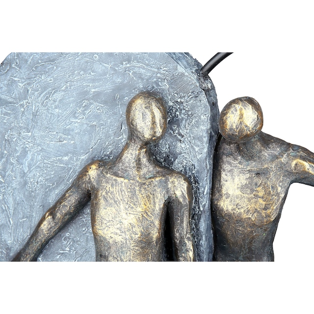 Gilde kaufen »Skulptur St.), cm, Dekoobjekt, by Form, Höhe online Dekofigur (1 Wohnzimmer Casablanca Heartbeat, Herz bronze/grau«, 31