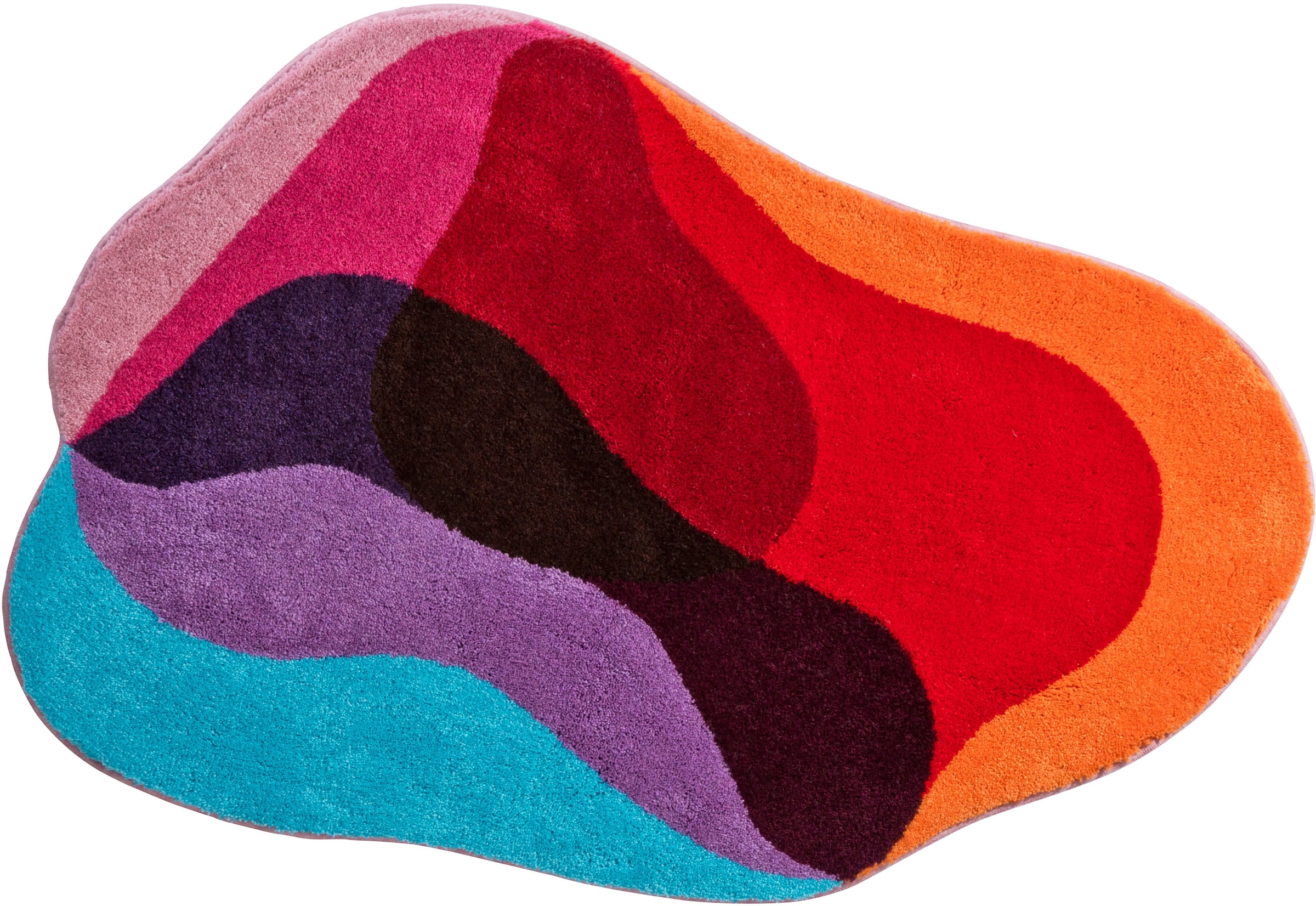 Grund Badematte »KARIM RASHID CONCEPT 21«, rutschhemmend beschichtet, fußbodenheizungsgeeignet, bunte Badematte mit abstraktem Design