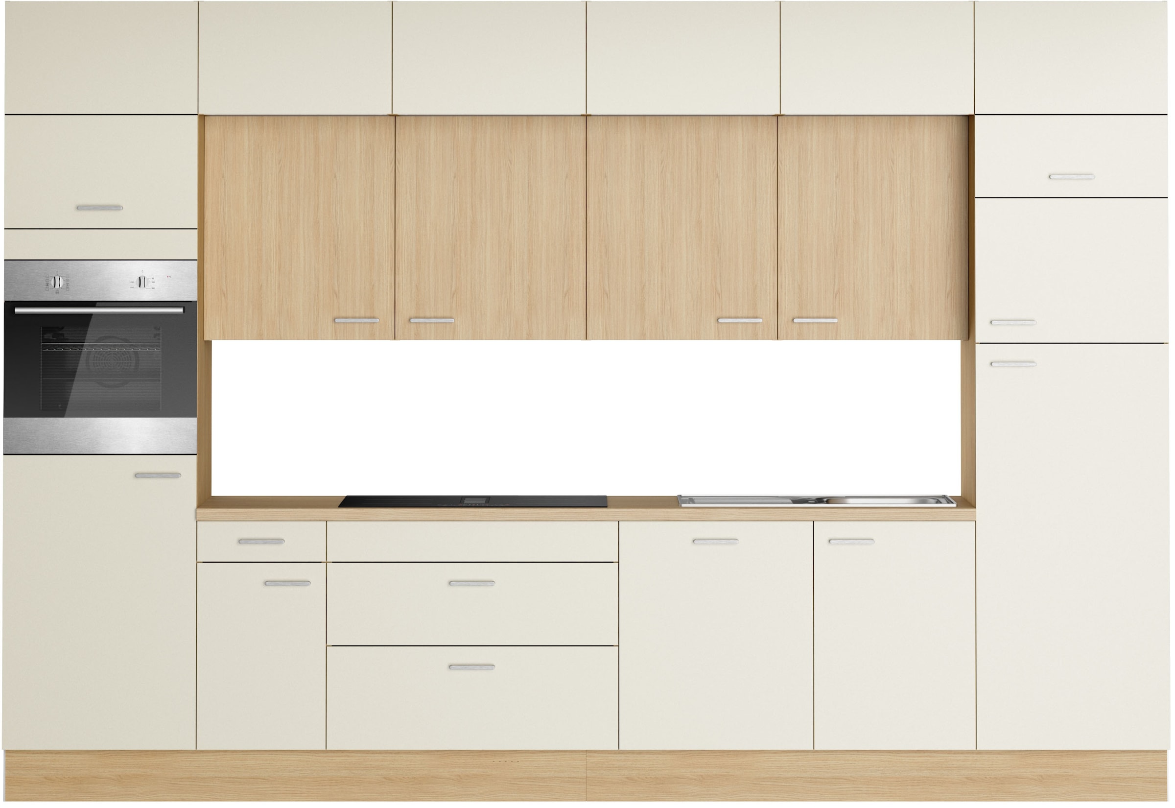 KOCHSTATION Küchenzeile »KS-Lucy« Breite 360 cm, Soft-Close, inkl. Zubehör, wahlweise mit E-Geräten