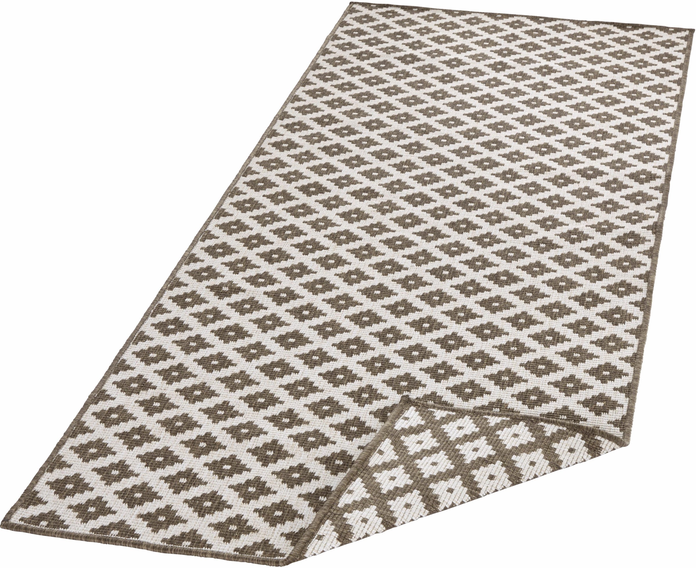 NORTHRUGS Läufer »Nizza«, rechteckig, 5 mm Höhe, In-& Outdoor, Wetterfest, Balkon, Garten, Wohnzimmer, Wasserfest