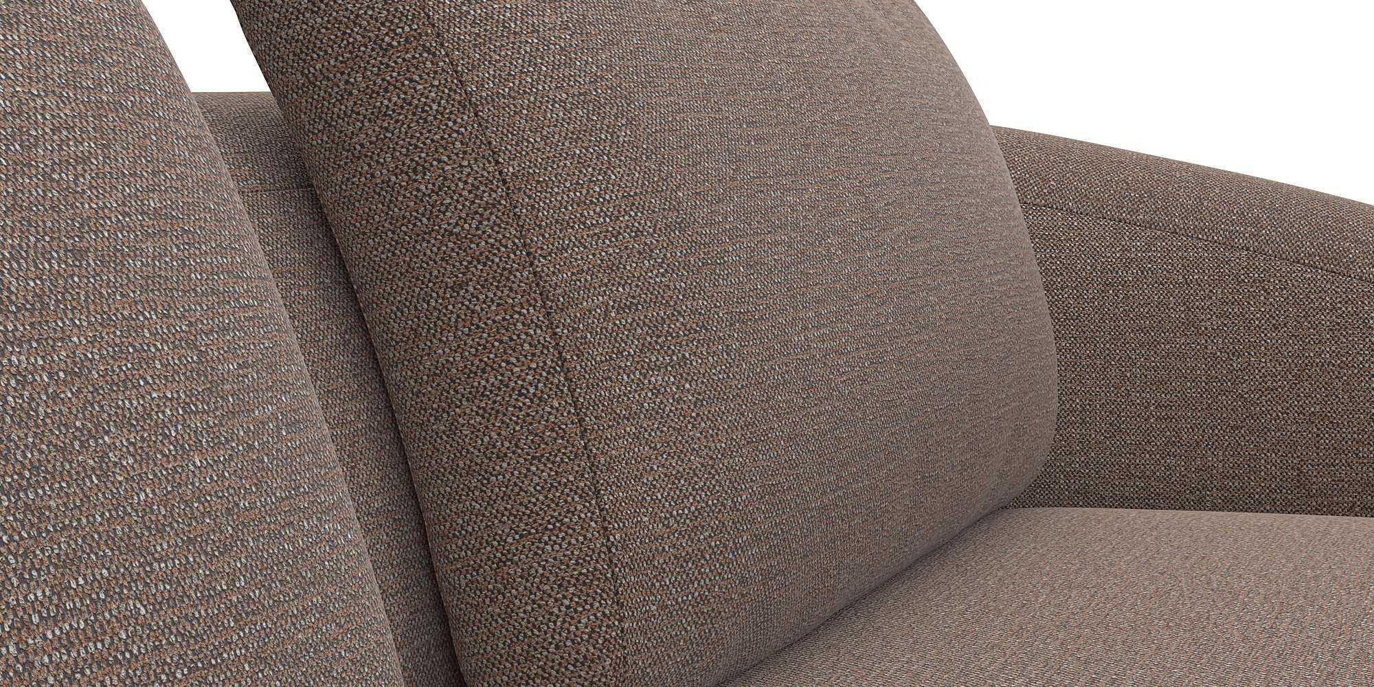 FLEXLUX Wohnlandschaft »Torino, rund, L-Form, Sofa-Ecke mit Recamiere, Longchair-Sofa«, Modernes, organisches Sofa-Design, Kaltschaum, Wellenunterfederung