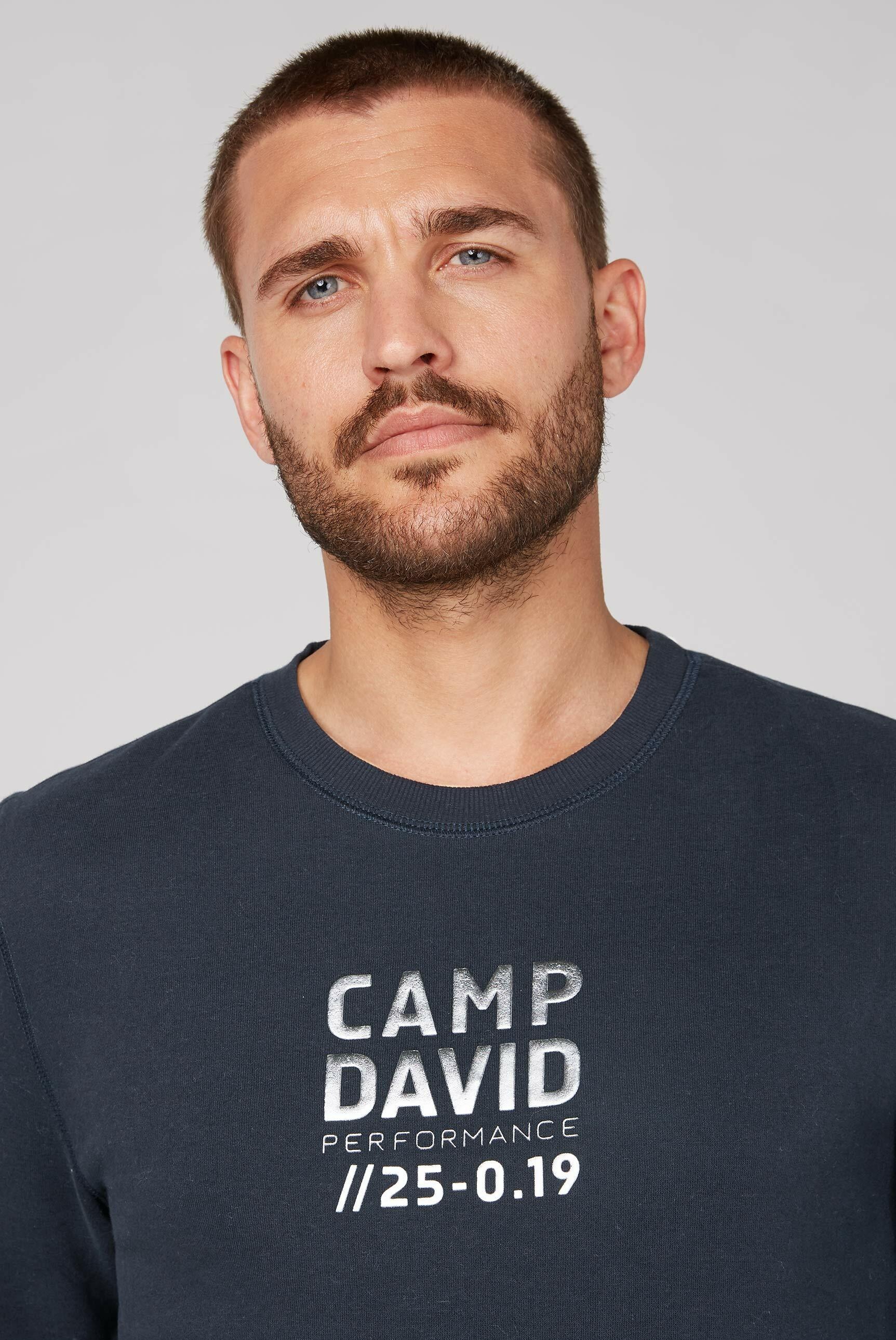 CAMP DAVID Sweater, mit Metallic-Print