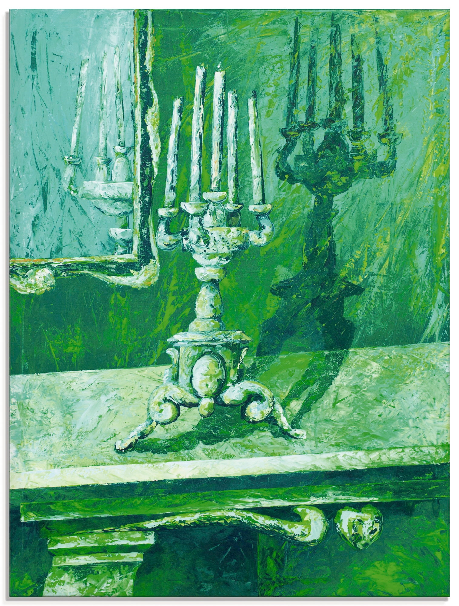 Artland Glasbild »Barocker Leuchter«, Innenarchitektur, (1 St.), in verschi günstig online kaufen