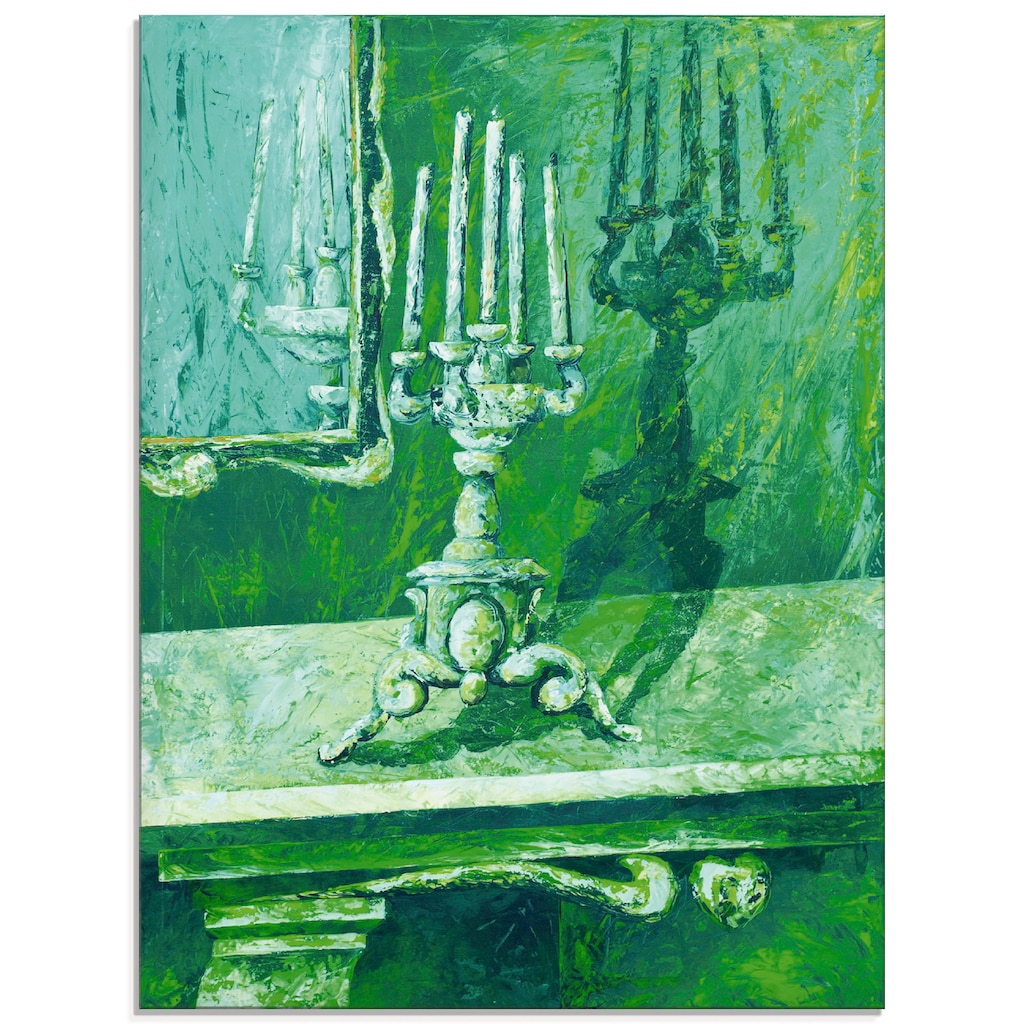Artland Glasbild »Barocker Leuchter«, Innenarchitektur, (1 St.)