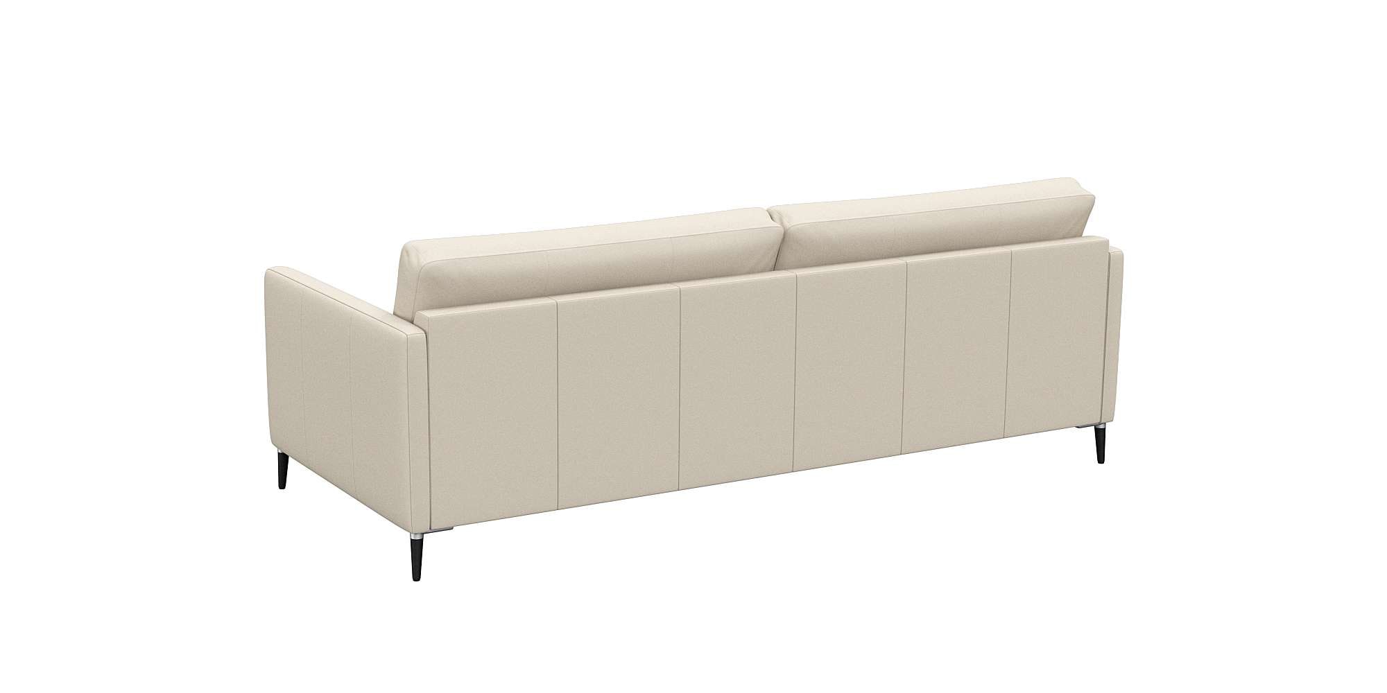FLEXLUX 3-Sitzer »Fiore, super Sitzkomfort durch Kaltschaum im Sitz«, schmale Armlehnen, Füße Alu+schwarz