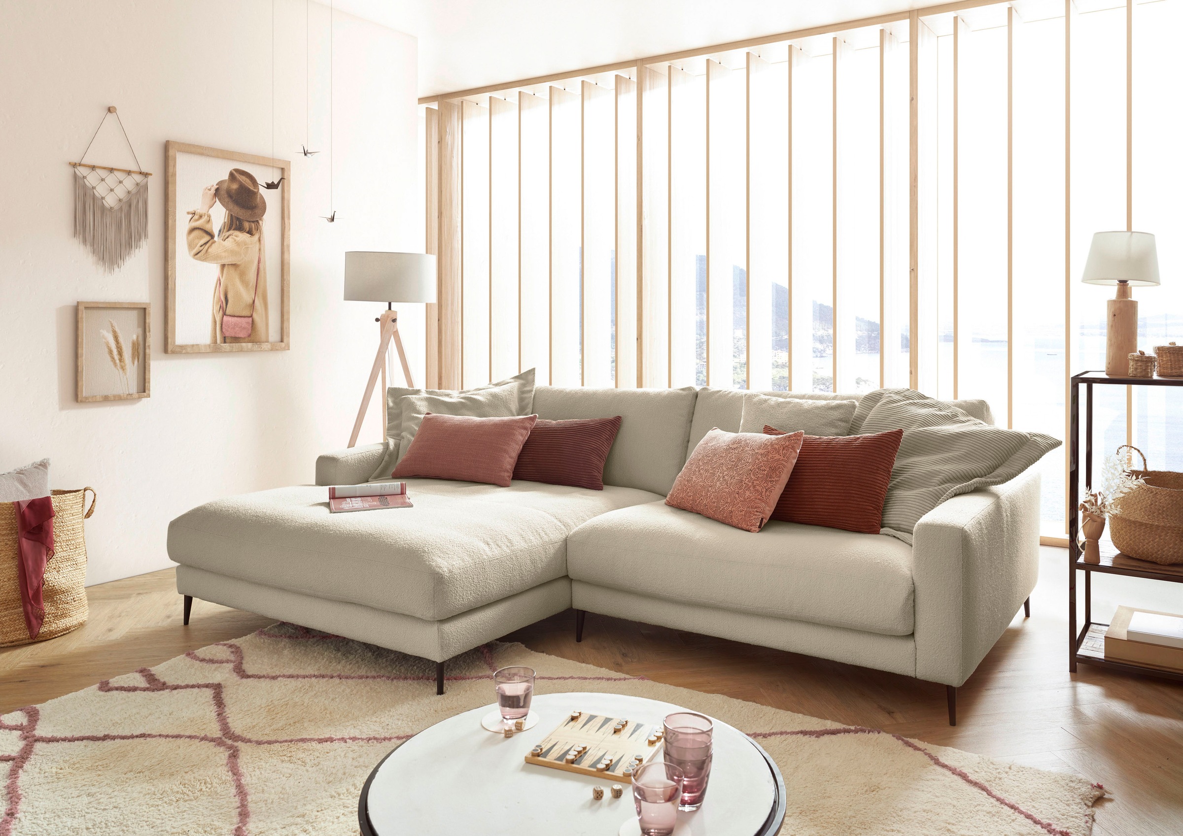 INOSIGN Ecksofa »Downtown, B/T/H: 272/190/84 cm L-Form« weicher Sitzkomfort günstig online kaufen