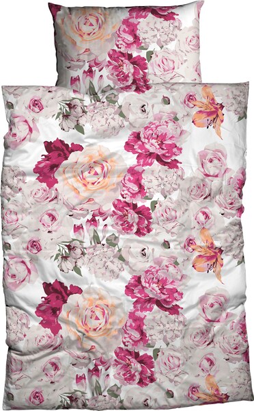 CASATEX Bettwäsche »Nutso«, (2 tlg.), elegantes, wunderschönes Blumendessin günstig online kaufen