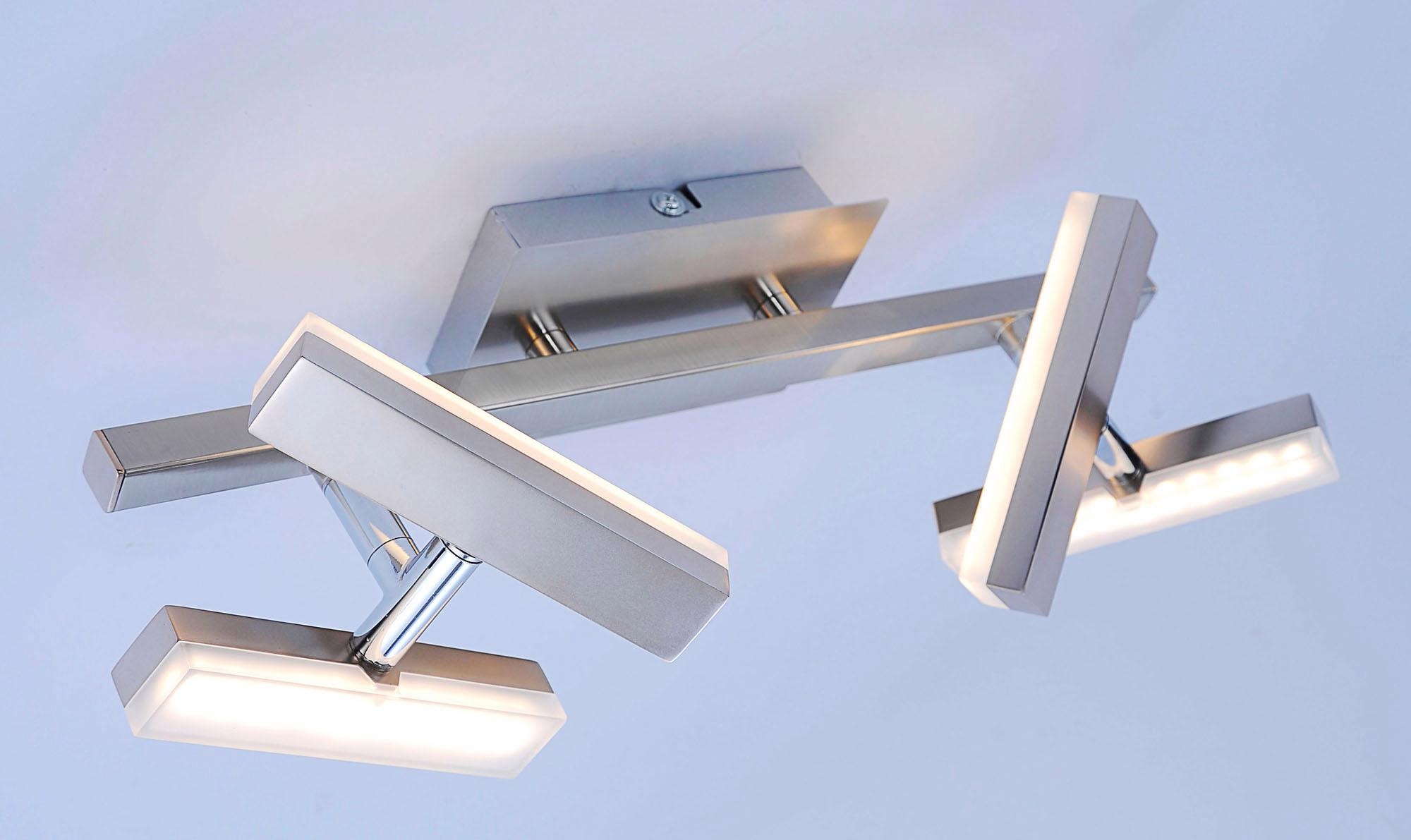 JUST LIGHT Deckenleuchte »RICO«, 4 flammig, Leuchtmittel LED-Board   LED fe günstig online kaufen